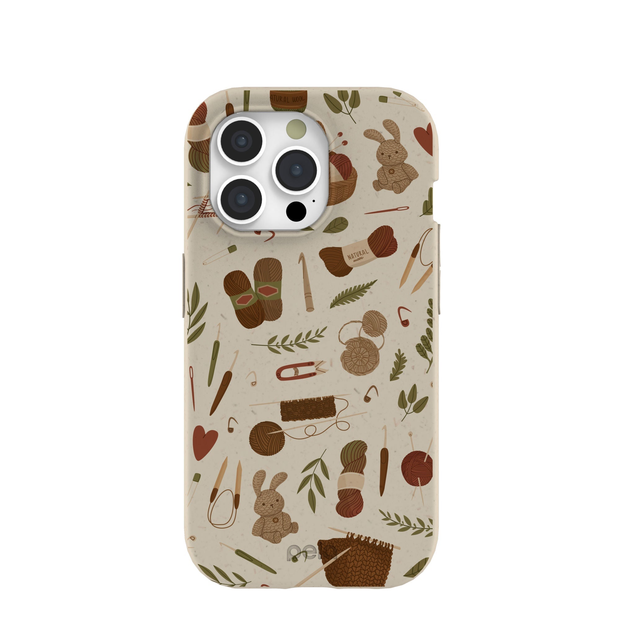 London Fog Cozy Knit iPhone 15 Pro Case Refurbished - Pela Case refurbished available on Cerqular