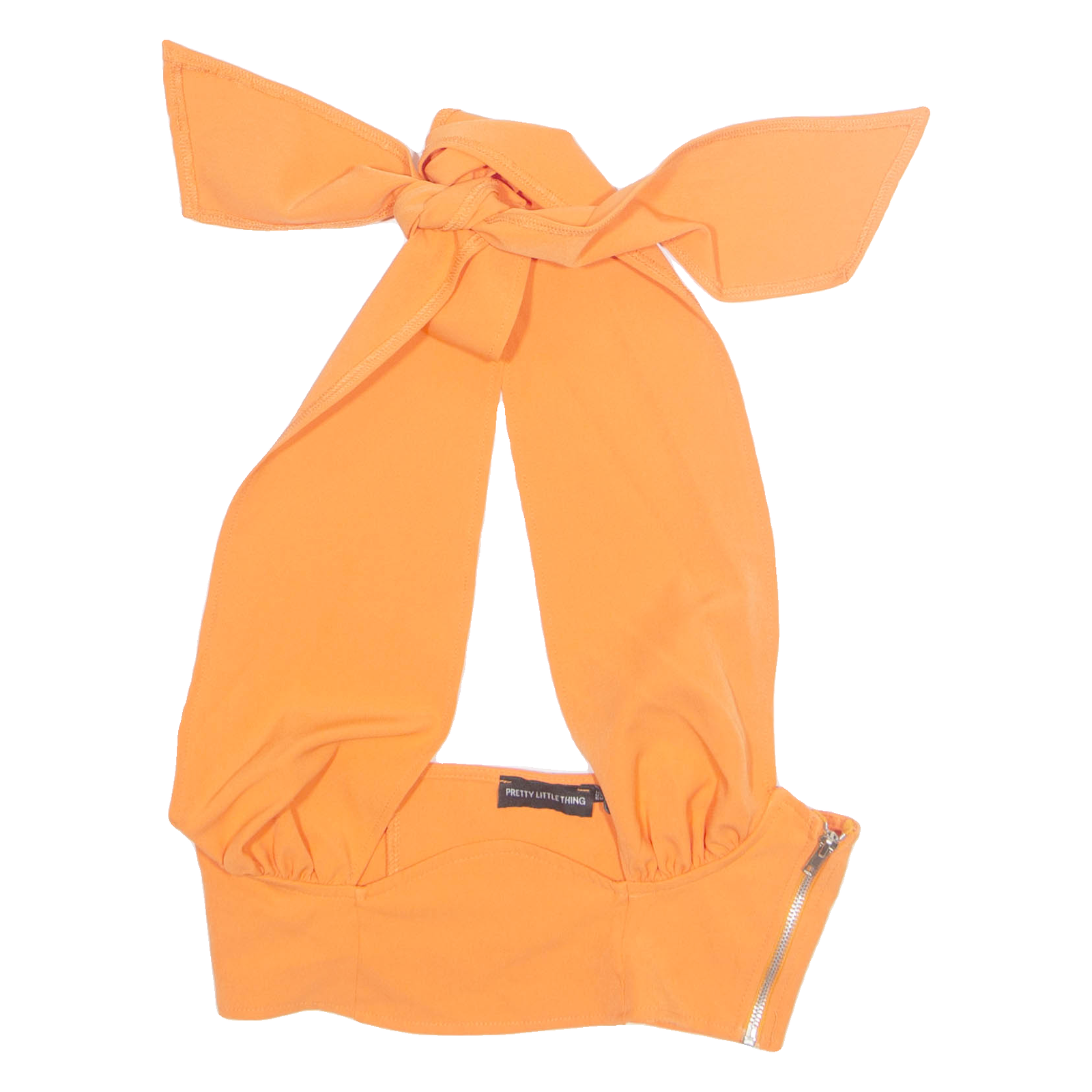 PRETTY LITTLE THING Womens Top Orange Sleeveless S Refurbished - N/A refurbished available on Cerqular