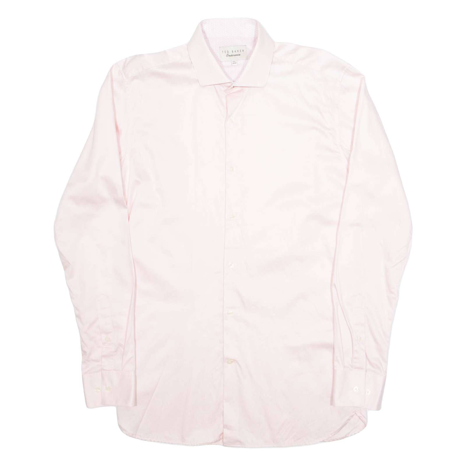 TED BAKER Endurance Mens Plain Shirt Pink Long Sleeve M Refurbished - N/A refurbished available on Cerqular