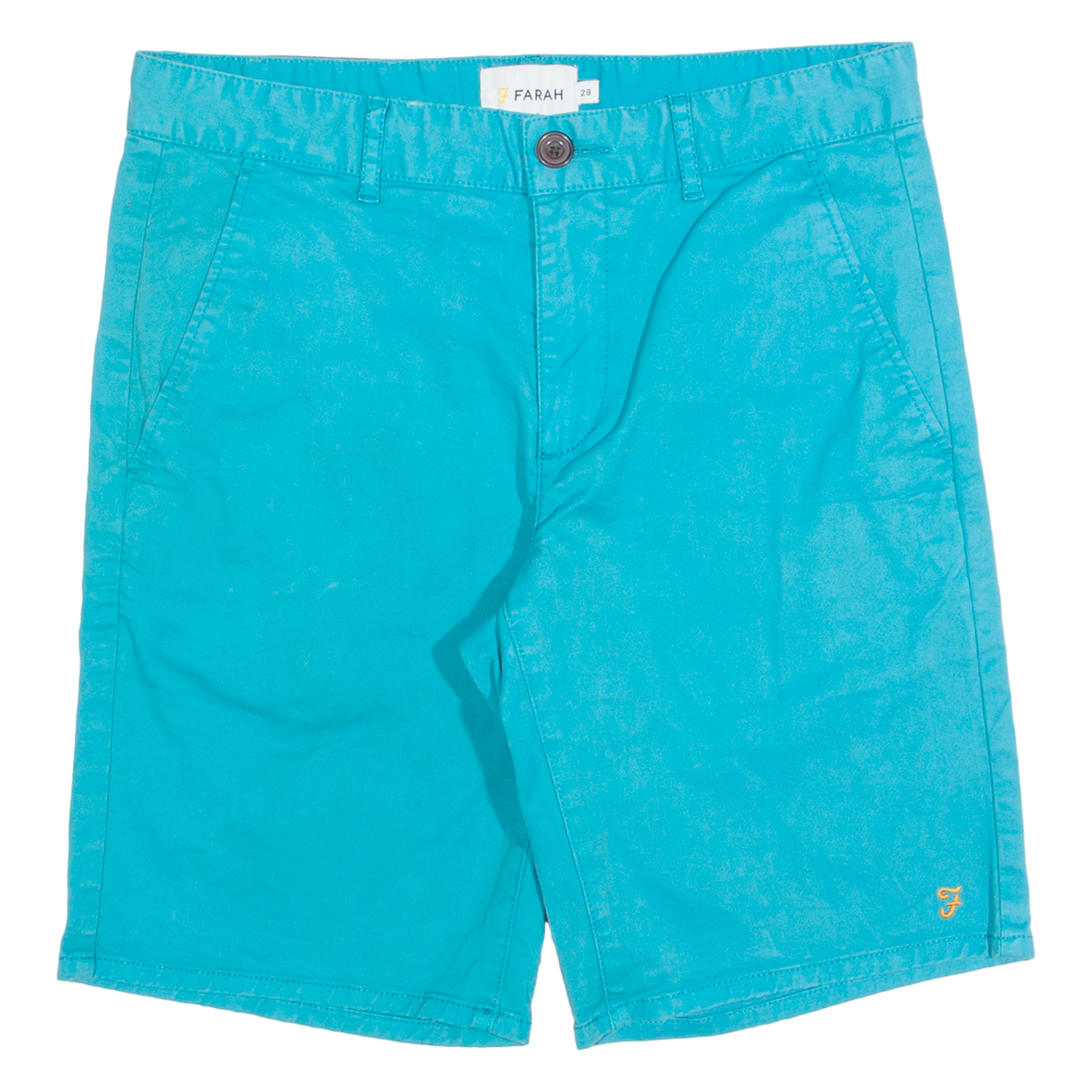 FARAH Mens Chino Shorts Blue S W28 Refurbished - N/A refurbished available on Cerqular