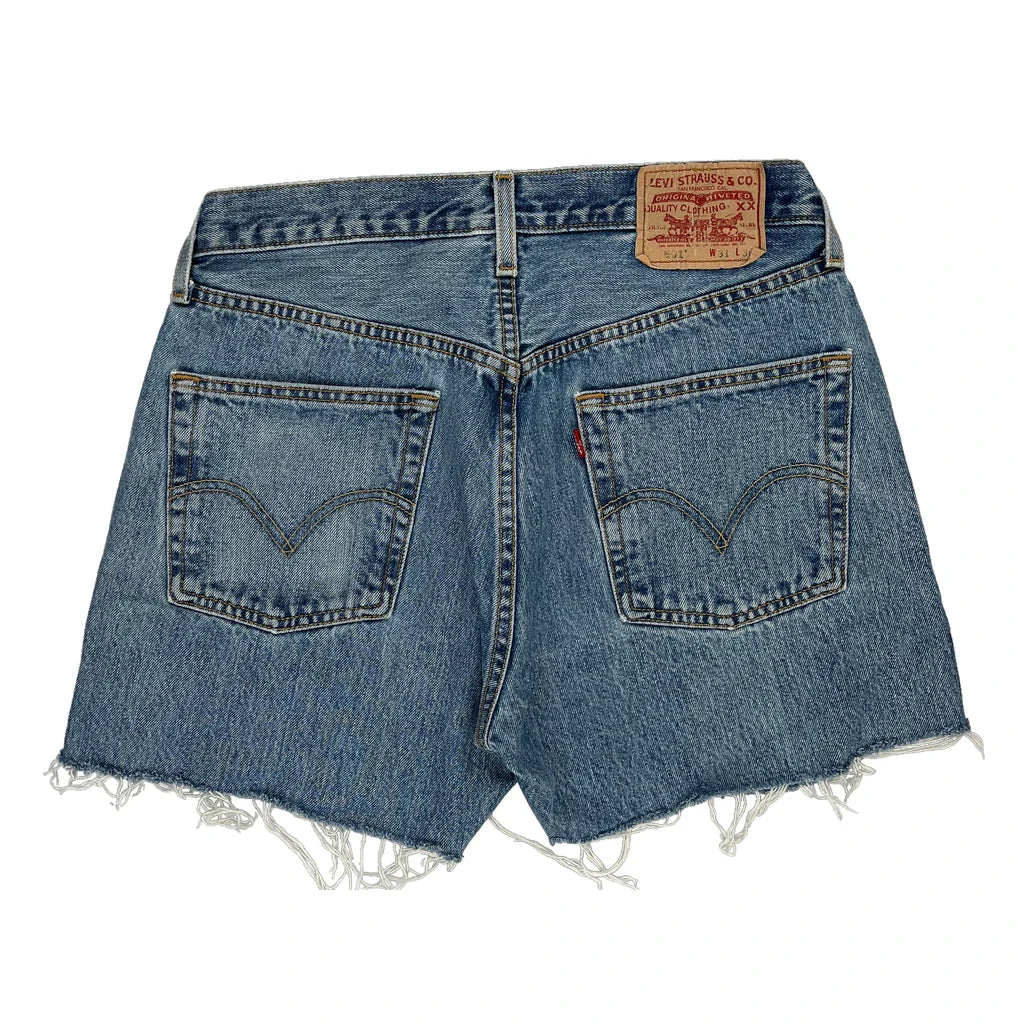 Buy Levis Denim Shorts - 28W UK 8 Blue Cotton Refurbished - $32.15 Levis Denim Shorts - 28W UK 8 Blue Cotton Refurbished - Thrifted (note: this is a term often used to describe second- refurbished available on Cerqular