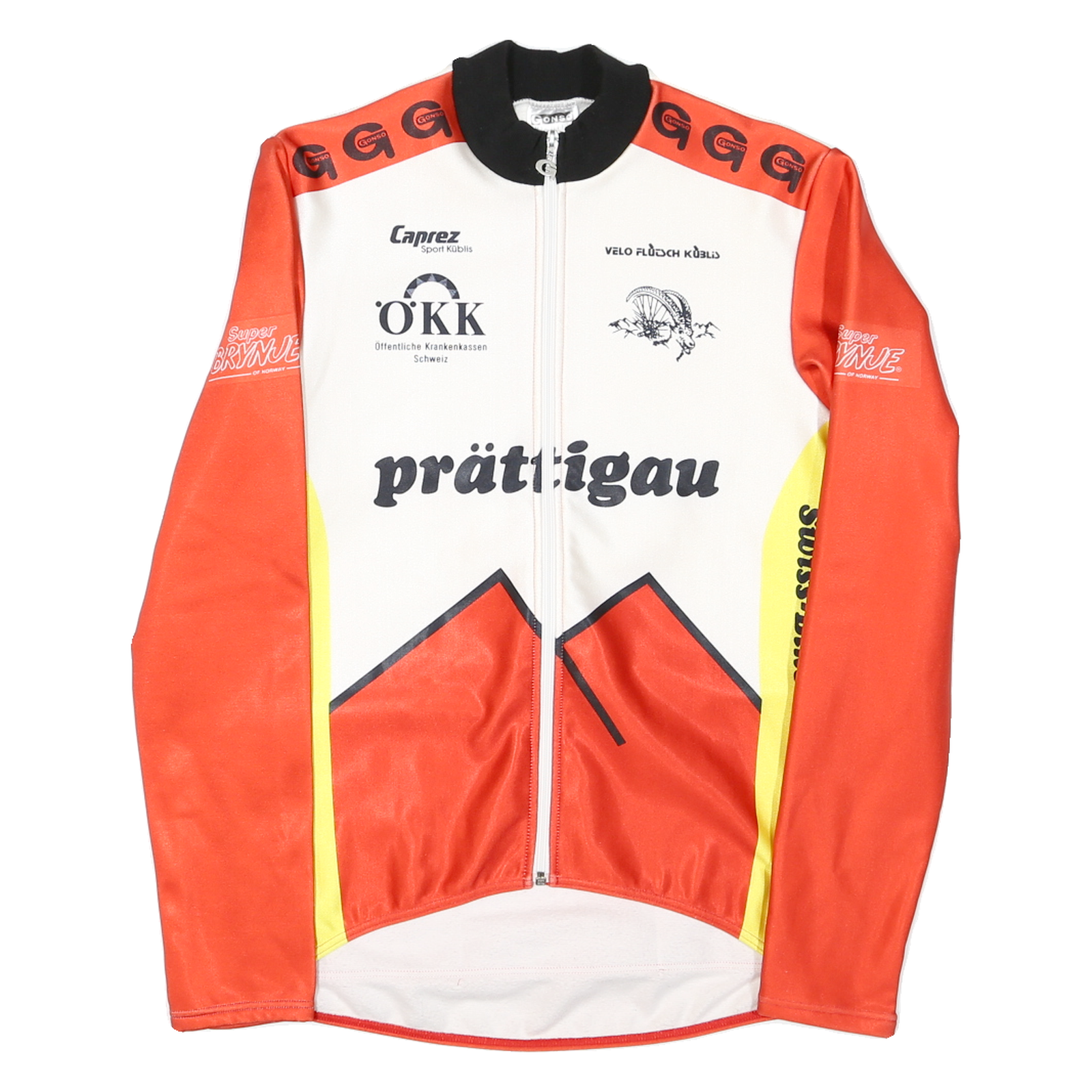 Mens Orange & White Casual Jacket M Polyester Blend Zip Plain Cycling Style Refurbished - N/A refurbished available on Cerqular