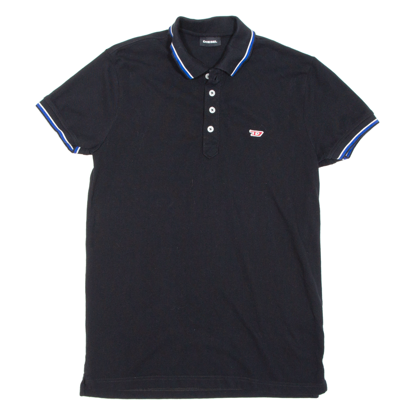 DIESEL Mens Polo Shirt Black S Refurbished - N/A refurbished available on Cerqular