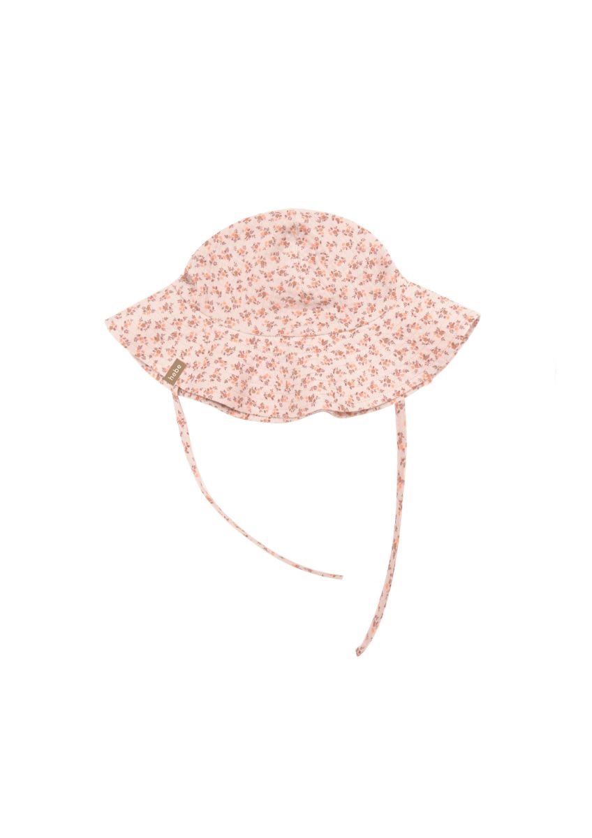 Girl's sun hat with Floral print | Size: 2-4y (52/54cm) Refurbished - N/A (Note: This brand may not be well-known globally refurbished available on Cerqular