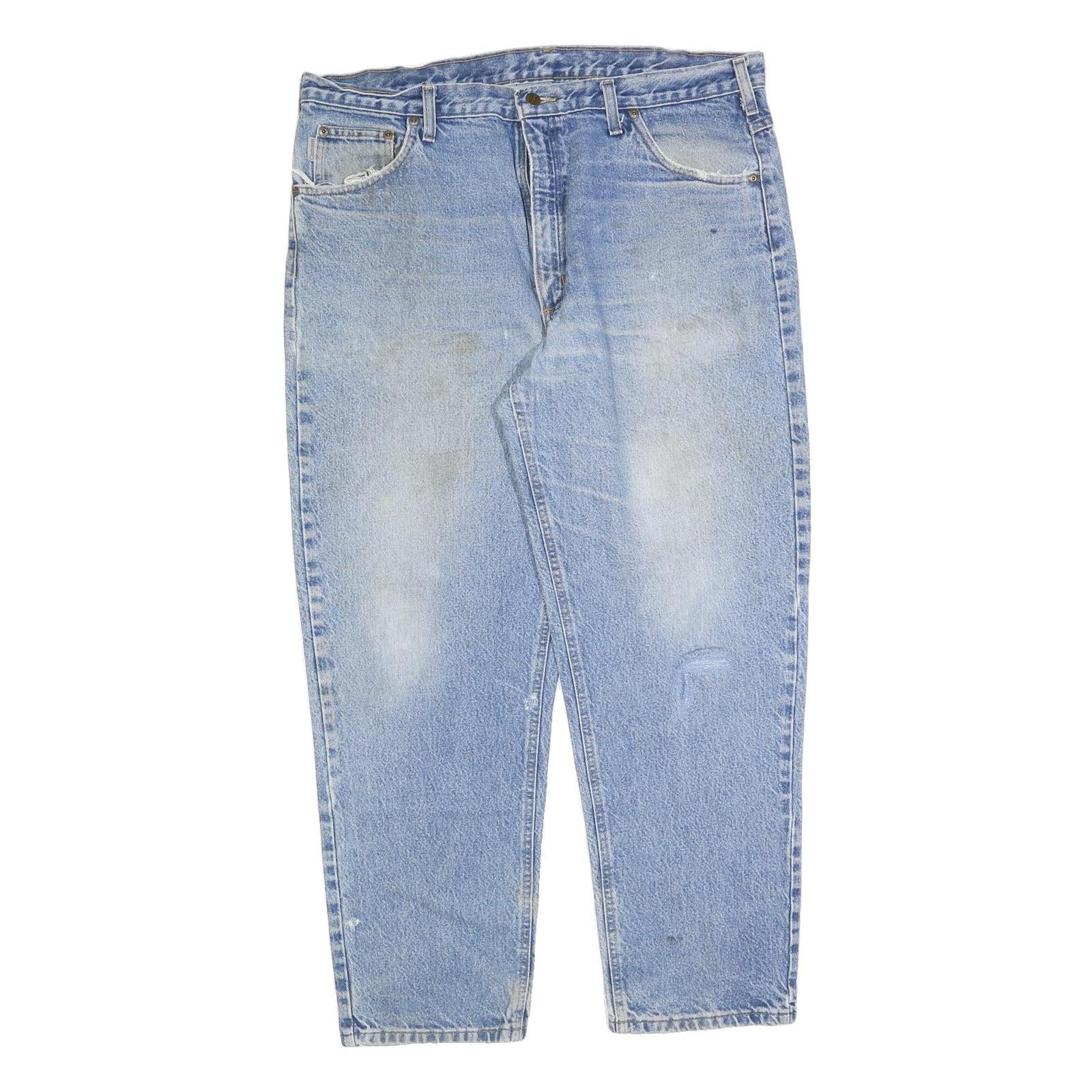CARHARTT Mens Jeans Blue Regular Straight Denim Medium W40 L30 Workwear Style Refurbished - N/A refurbished available on Cerqular