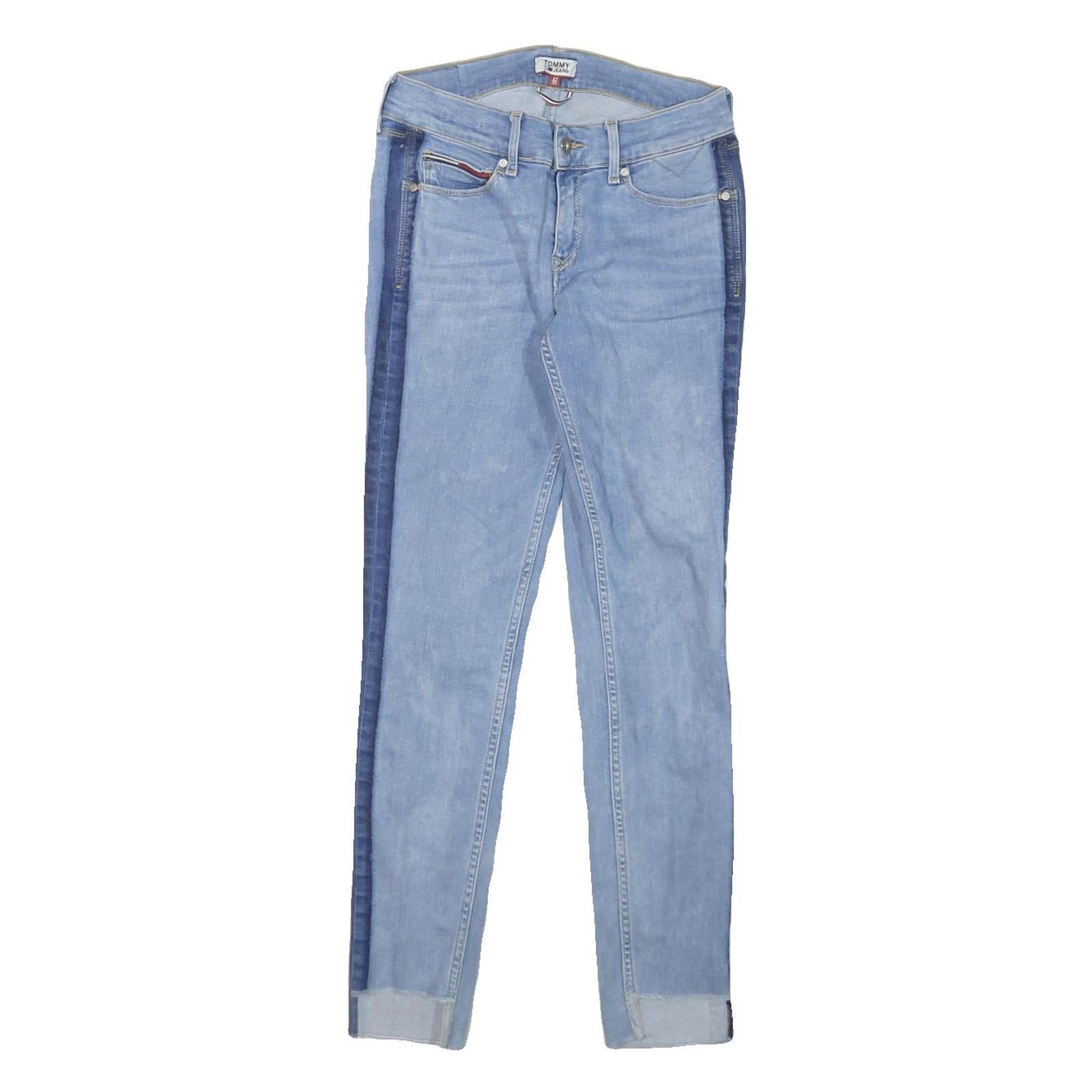 TOMMY HILFIGER Womens Jeans Blue Slim Skinny Denim Rinse W27 L28 Stylish Refurbished - N/A refurbished available on Cerqular