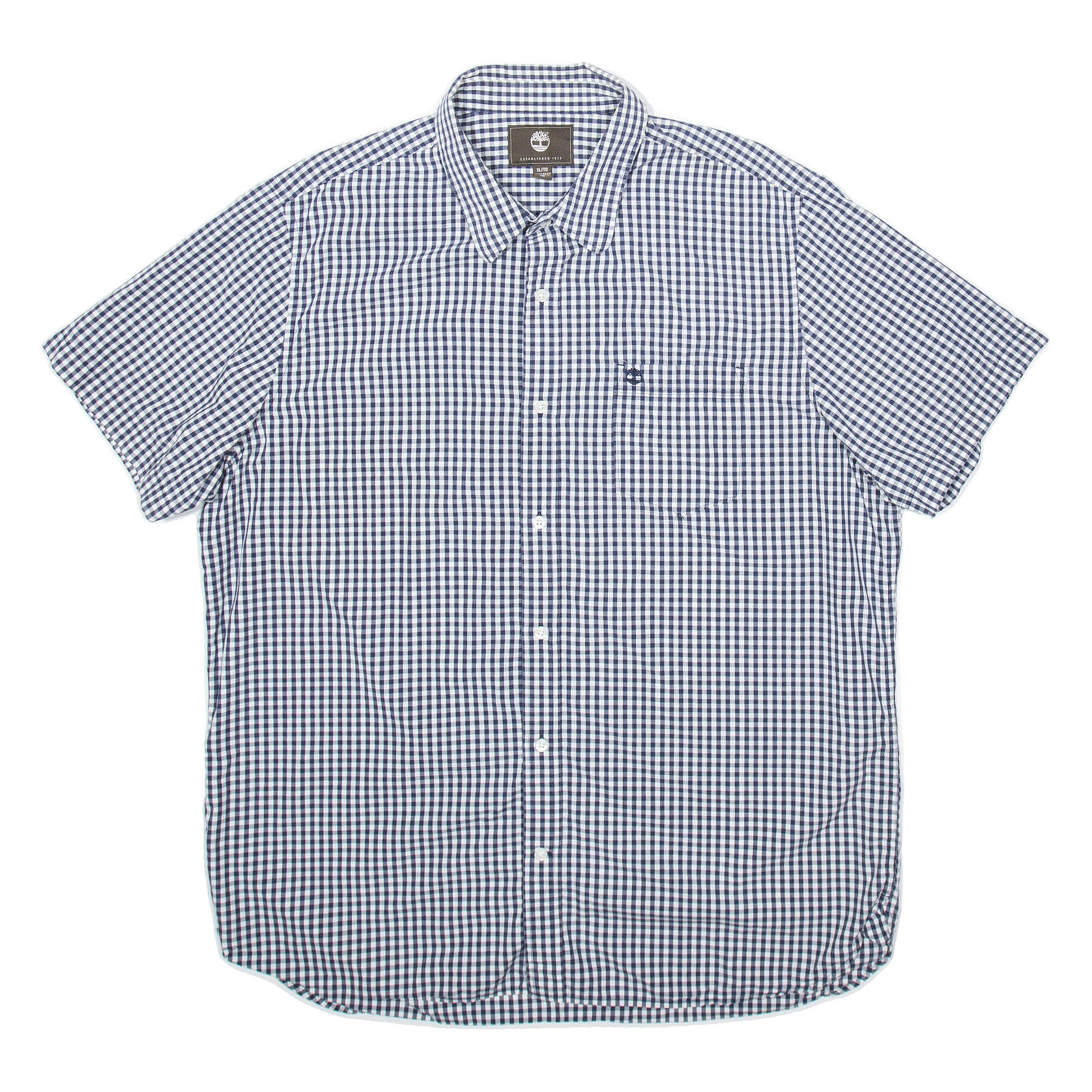 TIMBERLAND Mens Shirt Black Gingham XL Refurbished - N/A refurbished available on Cerqular