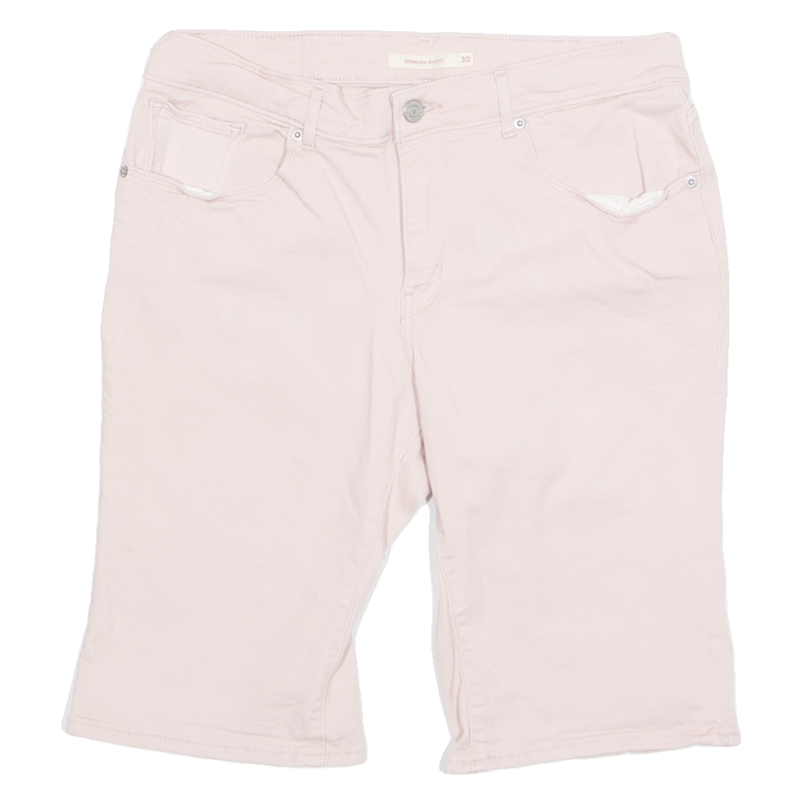 LEVI'S Stretch Denim Womens Chino Shorts Pink M W30 Refurbished - N/A refurbished available on Cerqular