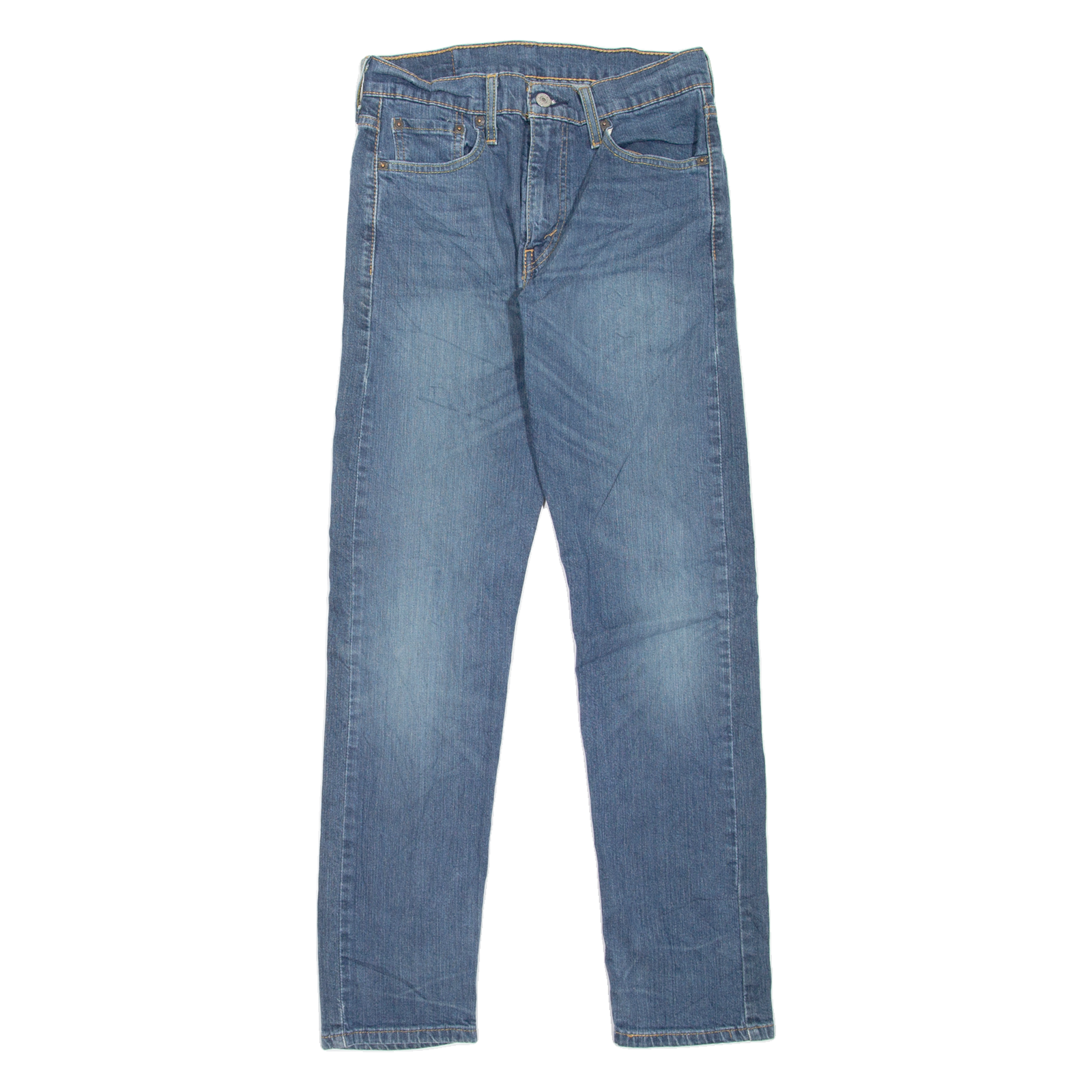 LEVI'S 502 Jeans Mens Blue Regular Tapered Stone Wash W30 L32 Refurbished - N/A refurbished available on Cerqular