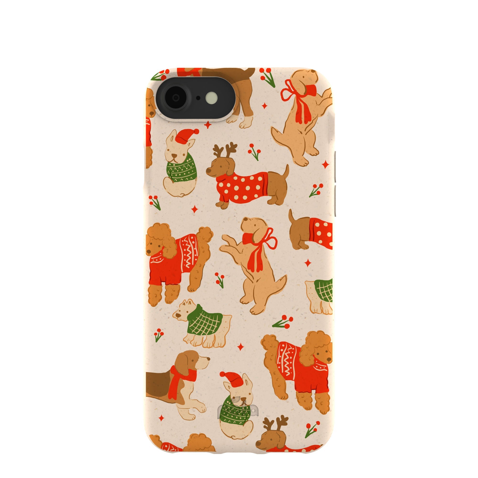 Seashell Jolly Doggos iPhone 6/6s/7/8/SE Case Refurbished - Pela Case refurbished available on Cerqular