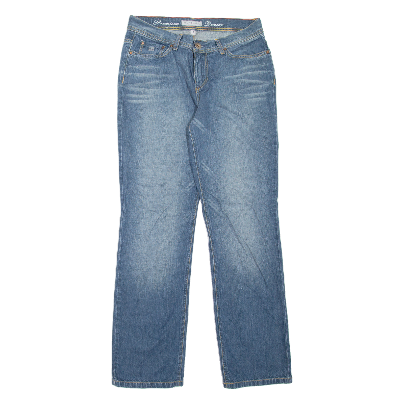 TOMMY HILFIGER Cambridge Womens Jeans Blue Regular Straight Stone Wash W30 L31 Refurbished - N/A refurbished available on Cerqular