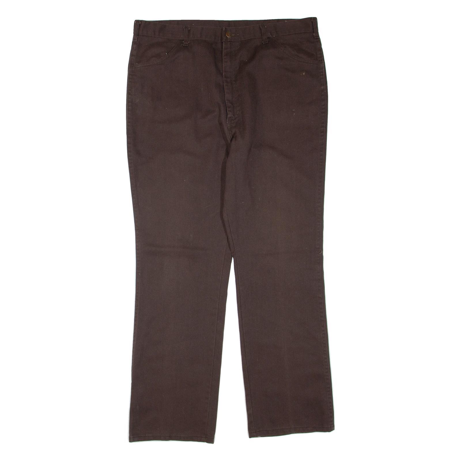 DICKIES Mens Trousers Brown Regular Flared W40 L32 Refurbished - N/A refurbished available on Cerqular