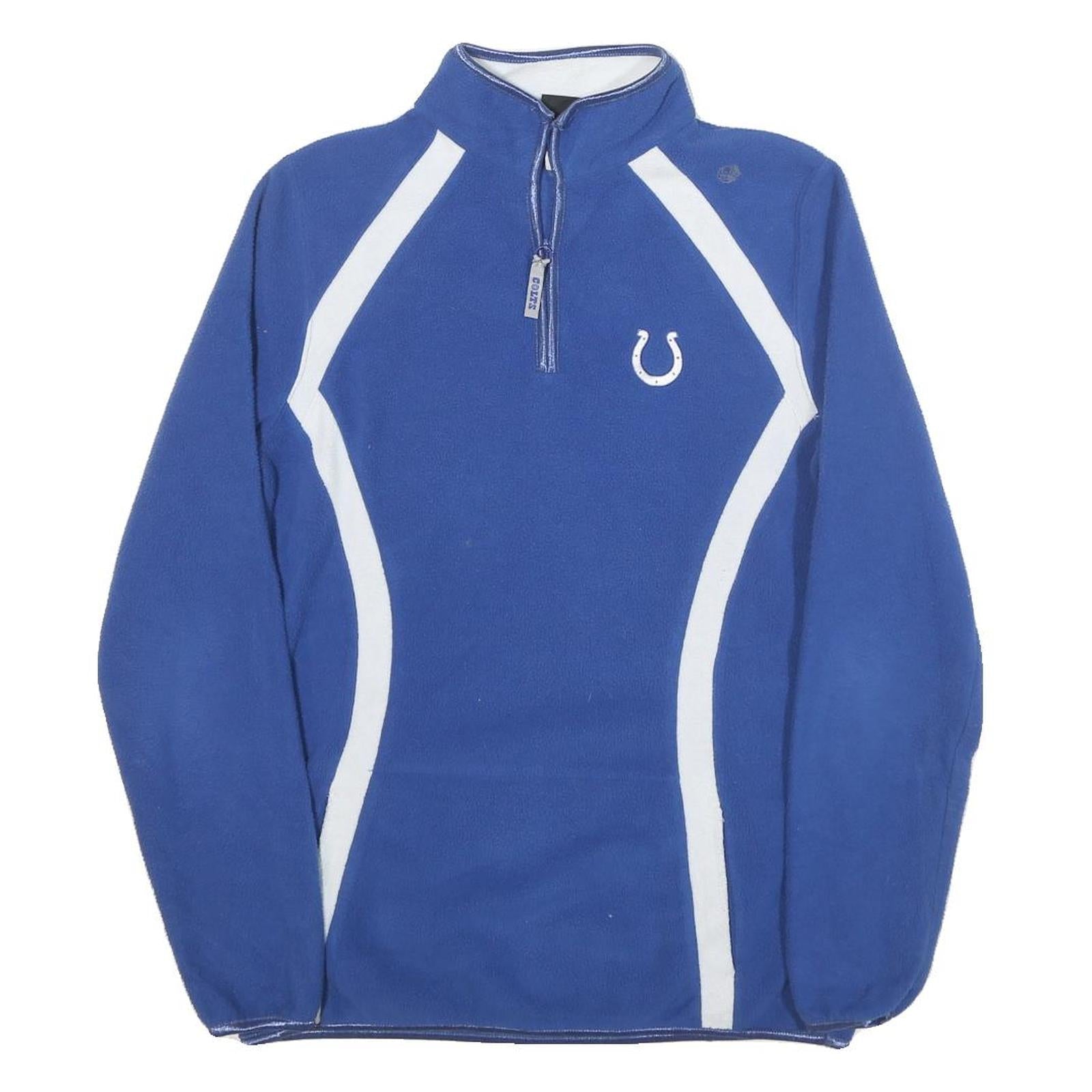 NFL Womens Blue & White Patterned Pullover Jumper Crew Neck Polyester Blend M Refurbished - N/A refurbished available on Cerqular