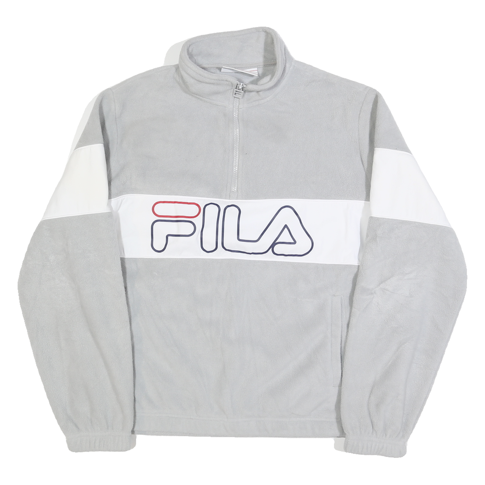 Buy FILA Womens Grey & White Polyester Patterned 1/4 Zip Jumper M Casual Sport Refurbished - $40.29 FILA Womens Grey & White Polyester Patterned 1/4 Zip Jumper M Casual Sport Refurbished - N/A refurbished available on Cerqular