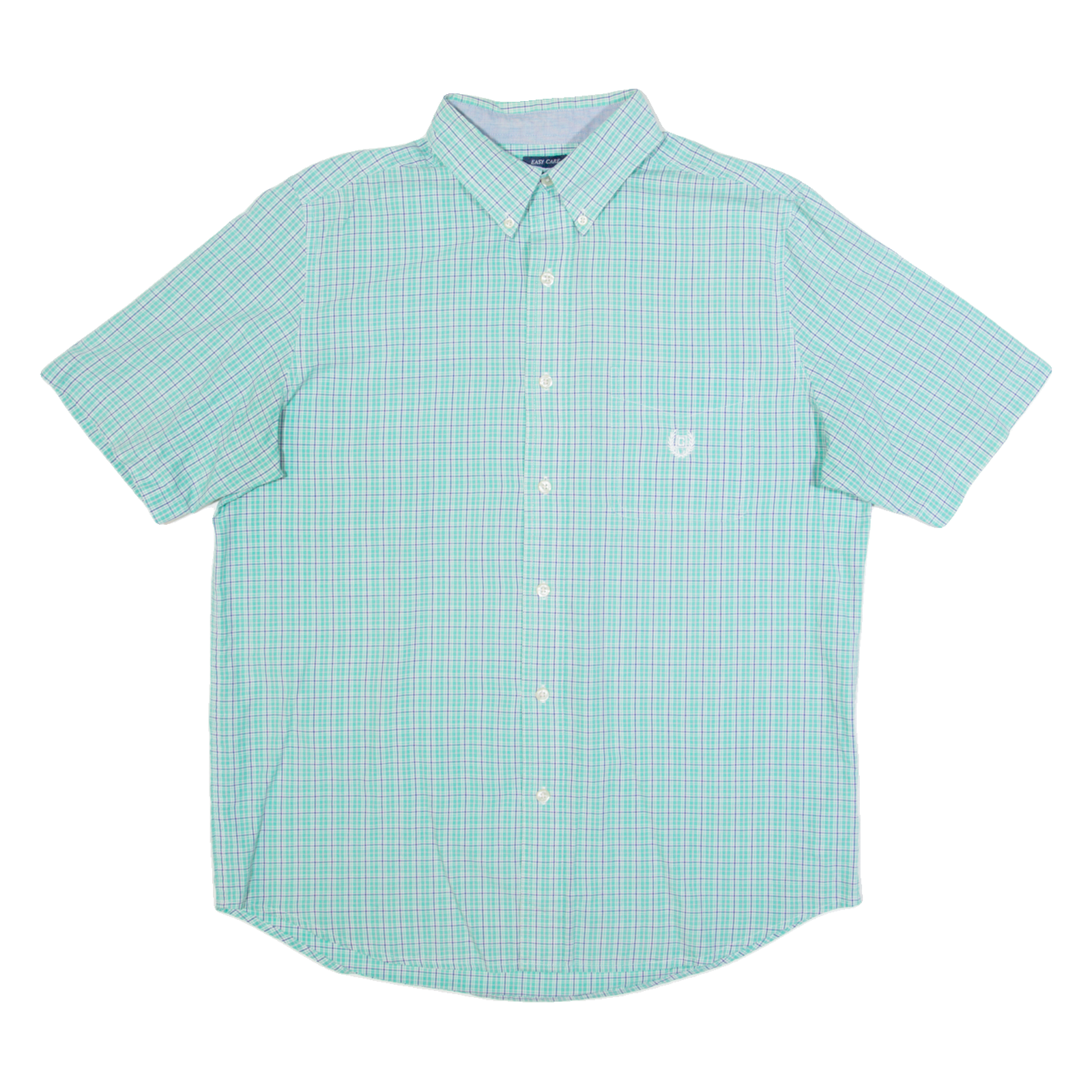 CHAPS Mens Shirt Green Check M Refurbished - N/A refurbished available on Cerqular