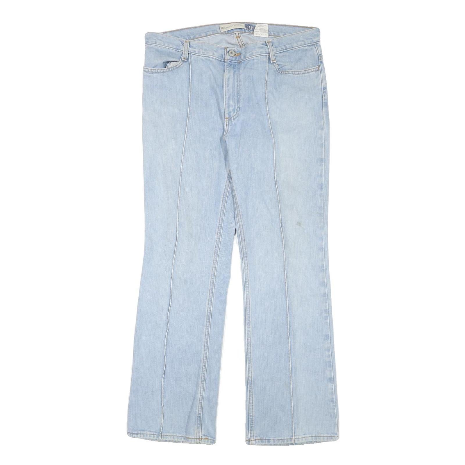 GAP Womens Relaxed Light Blue Denim Jeans W34 L29 Relaxed Fit Zip Closure Refurbished - N/A refurbished available on Cerqular