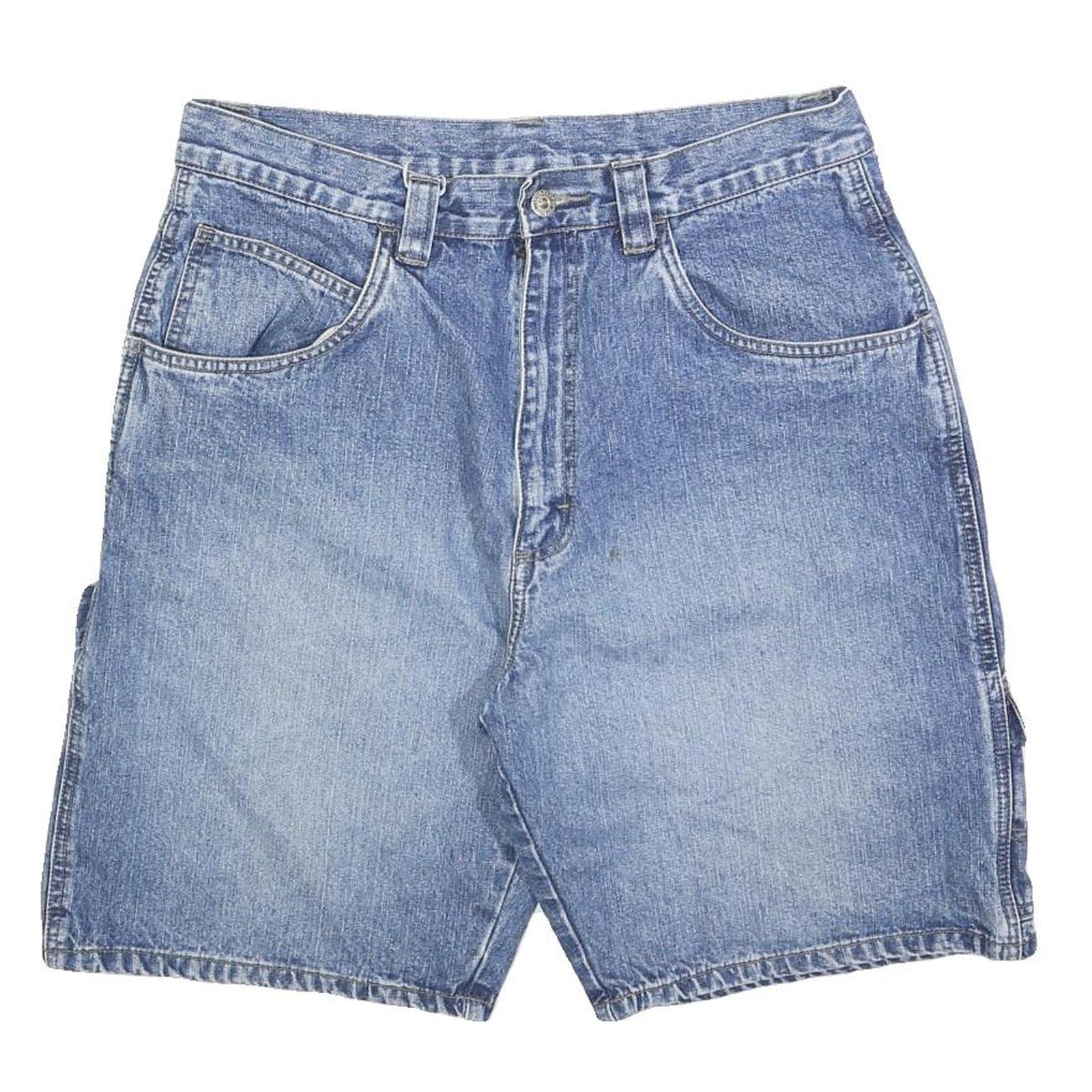 WRANGLER Mens Denim Blue Casual Cargo Shorts M W34 Workwear Relaxed Fit Refurbished - N/A refurbished available on Cerqular