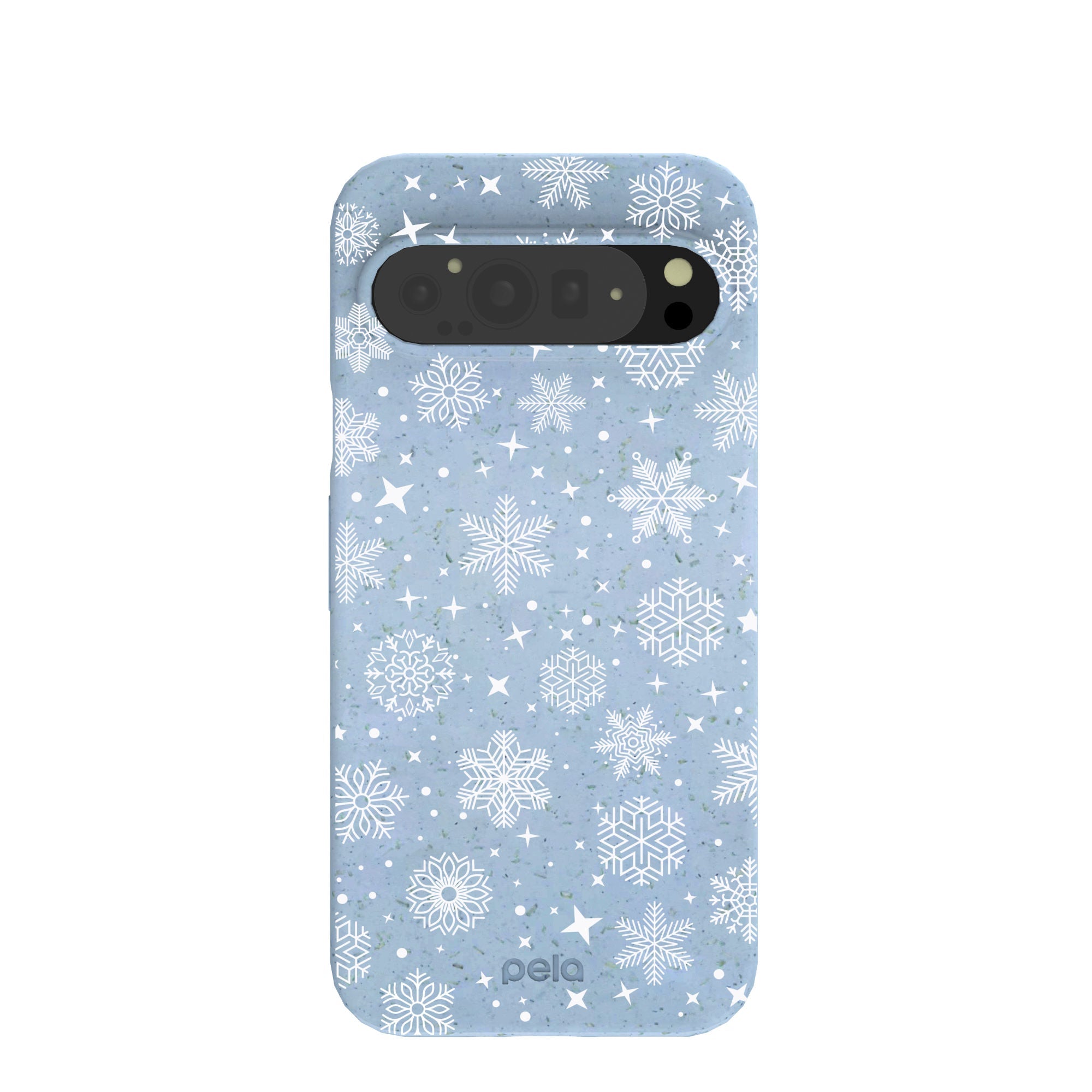Powder Blue Let it Snow Google Pixel 9 Pro XL Case Refurbished - Pela Case refurbished available on Cerqular
