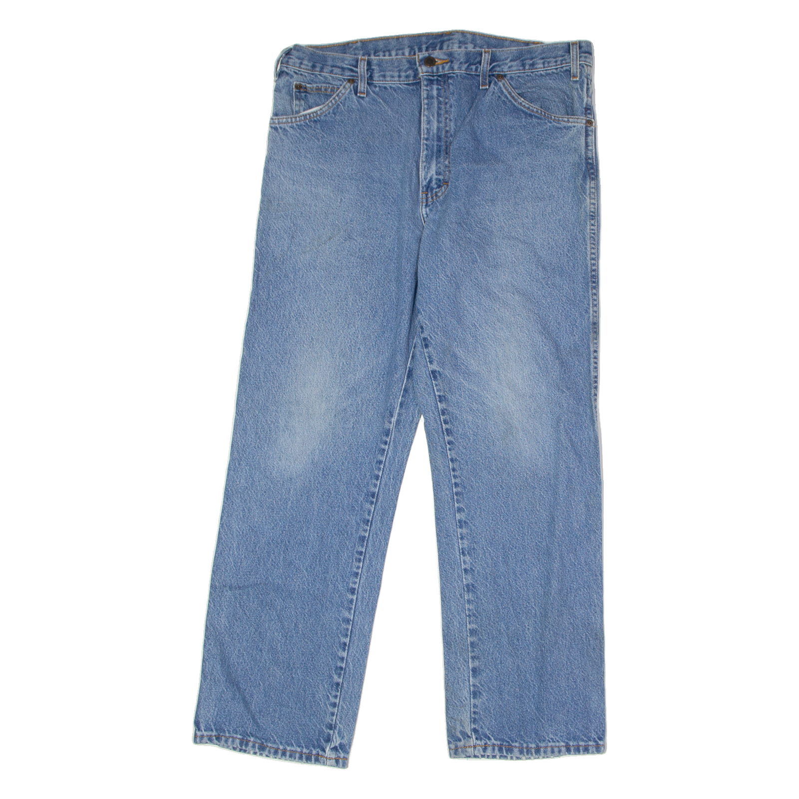 DICKIES Workwear Mens Jeans Blue Regular Straight Stone Wash W36 L30 Refurbished - N/A refurbished available on Cerqular