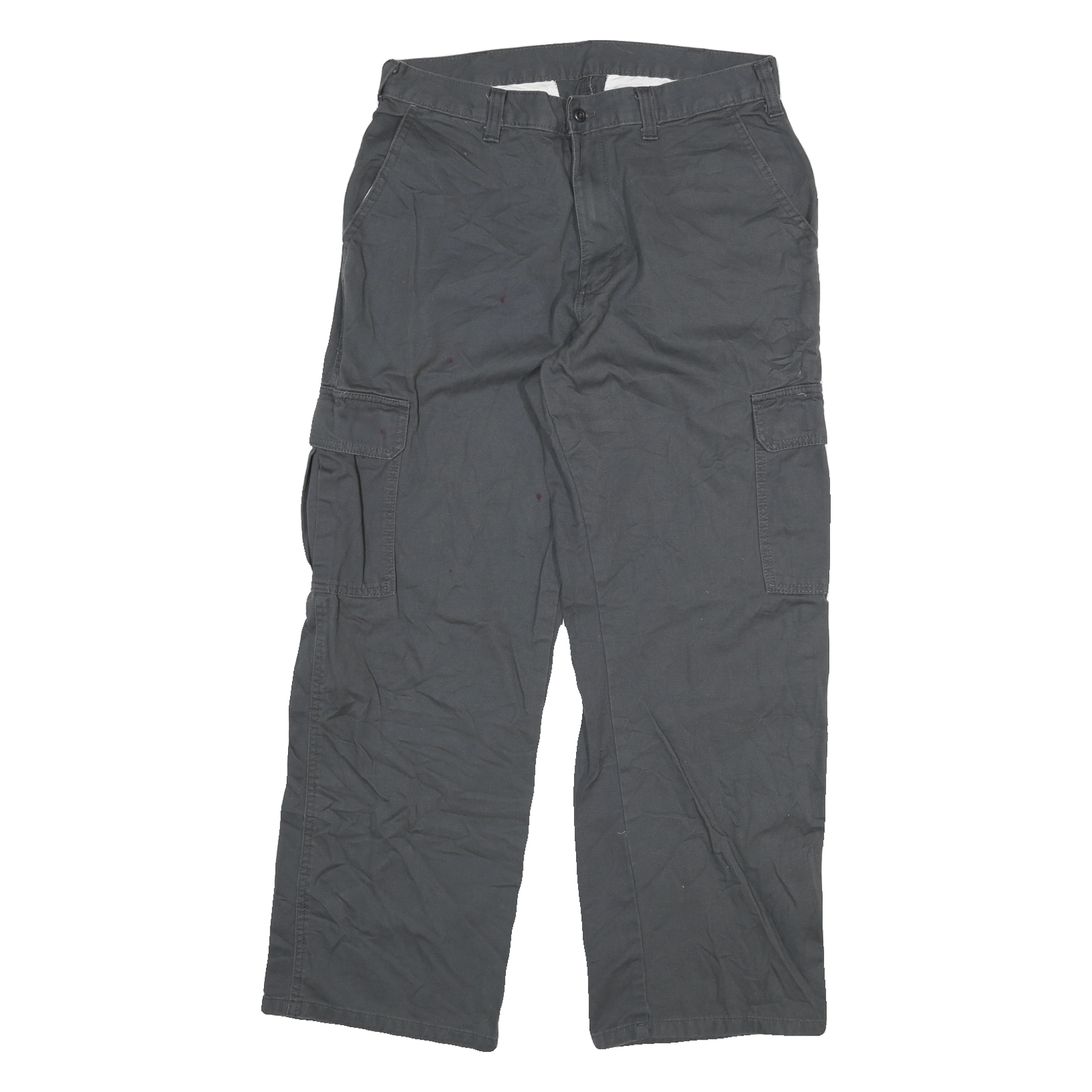 DICKIES Mens Relaxed Black Cargo Trousers W32 L30 Workwear Durable Zip Closure Refurbished - N/A refurbished available on Cerqular