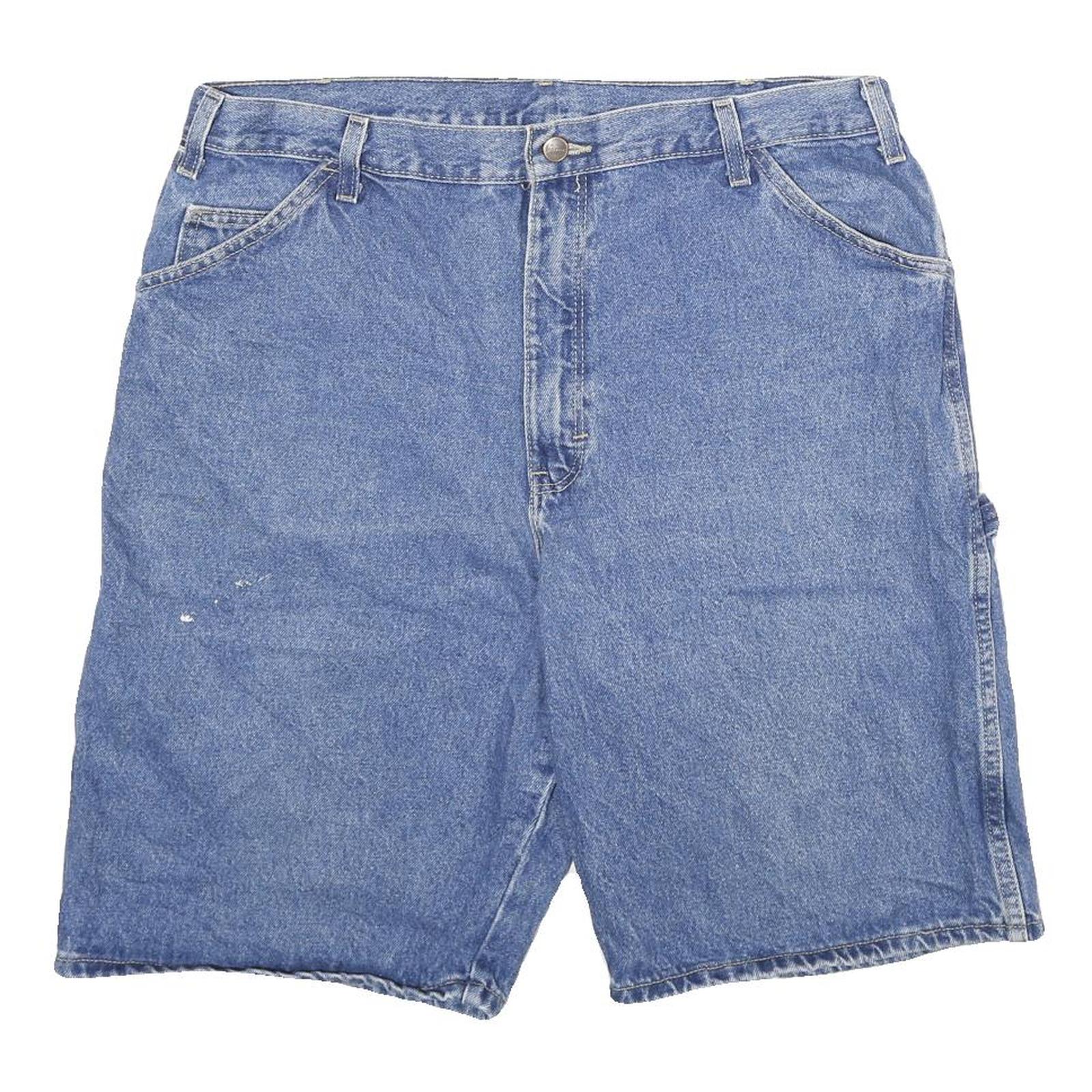 DICKIES Mens Shorts Blue Denim Casual XL W38 Workwear Cotton Refurbished - N/A refurbished available on Cerqular