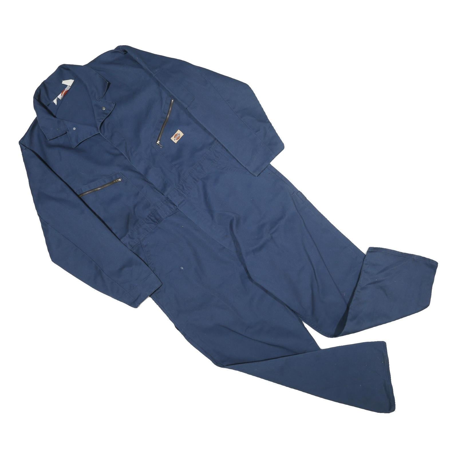 DICKIES Mens Blue Cotton Classic Dungarees M W42 L28 Workwear Utility Refurbished - N/A refurbished available on Cerqular