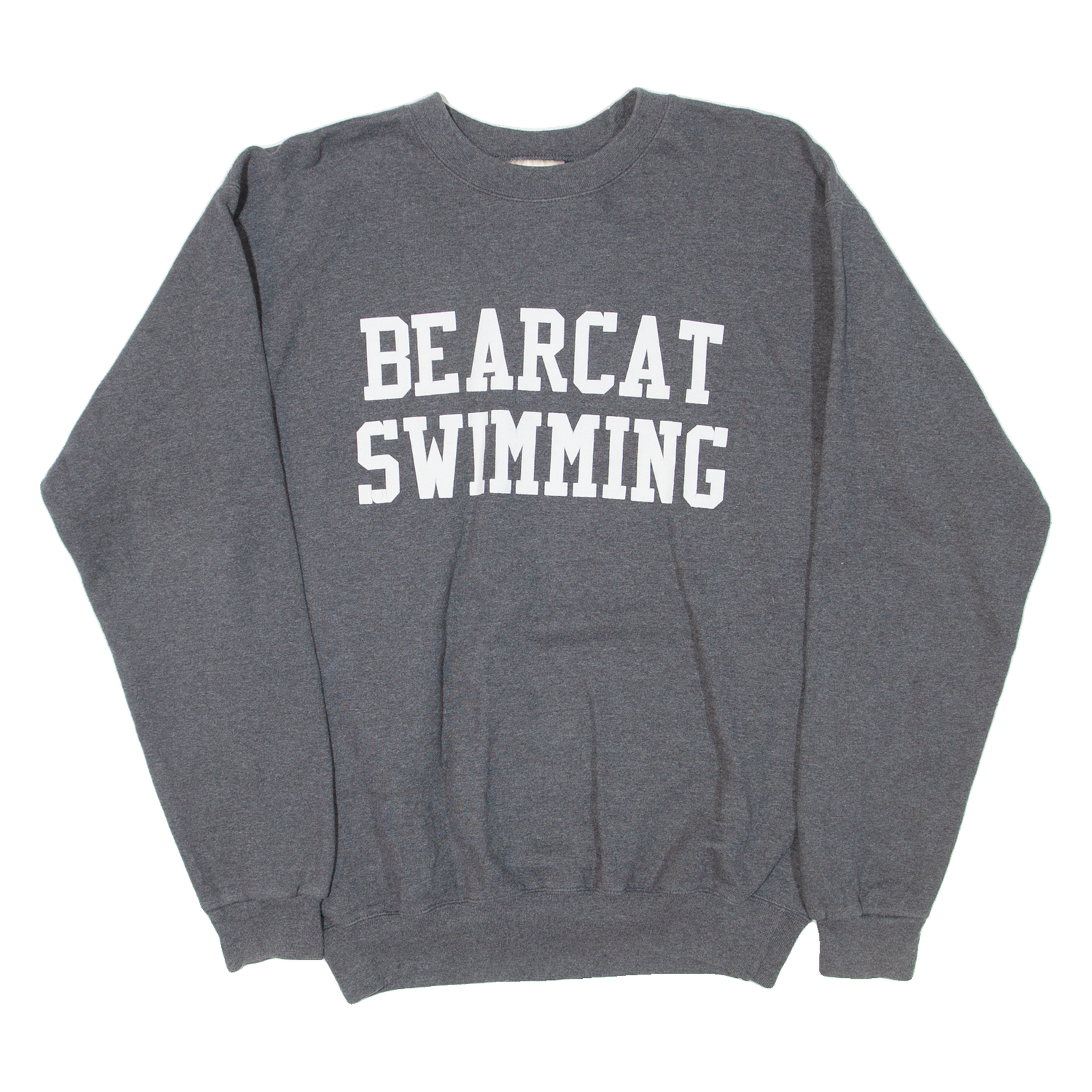 HANES Bearcat Swimming Mens Sweatshirt Grey USA S Refurbished - N/A refurbished available on Cerqular