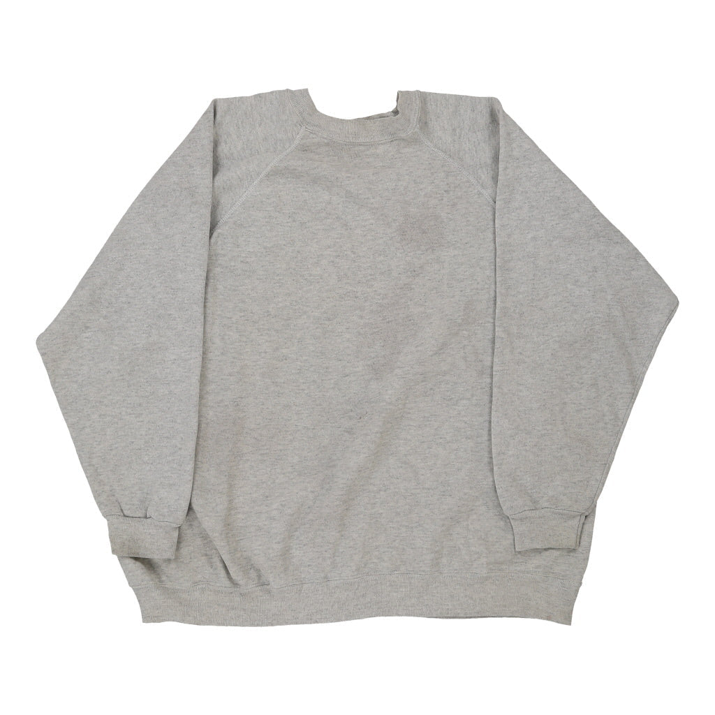 Just My Style Sweatshirt - 2XL Grey Cotton Blend | Size: xx-large Refurbished - Thrifted (note: this is a term often used to describe second- refurbished available on Cerqular
