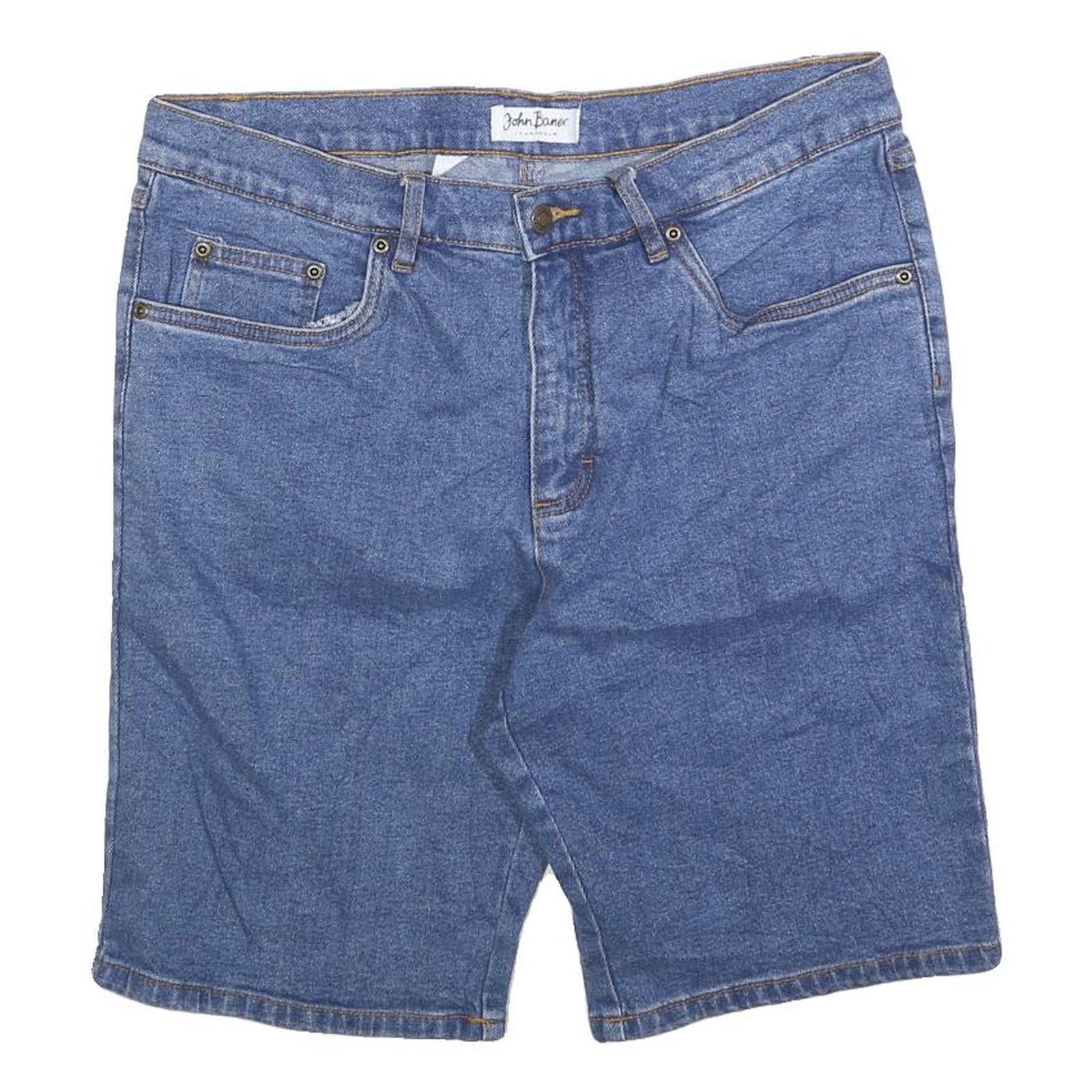 Buy JOHN BANER Mens Shorts Blue Denim Casual L W36 Relaxed Fit Cotton Blend Refurbished - $18.19 JOHN BANER Mens Shorts Blue Denim Casual L W36 Relaxed Fit Cotton Blend Refurbished - N/A refurbished available on Cerqular