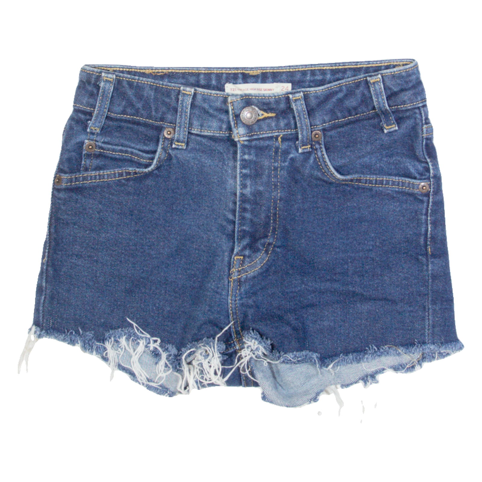 Buy LEVI'S 721 High Rise Womens Denim Shorts Blue XS W24 Refurbished - $23.39 LEVI'S 721 High Rise Womens Denim Shorts Blue XS W24 Refurbished - N/A refurbished available on Cerqular