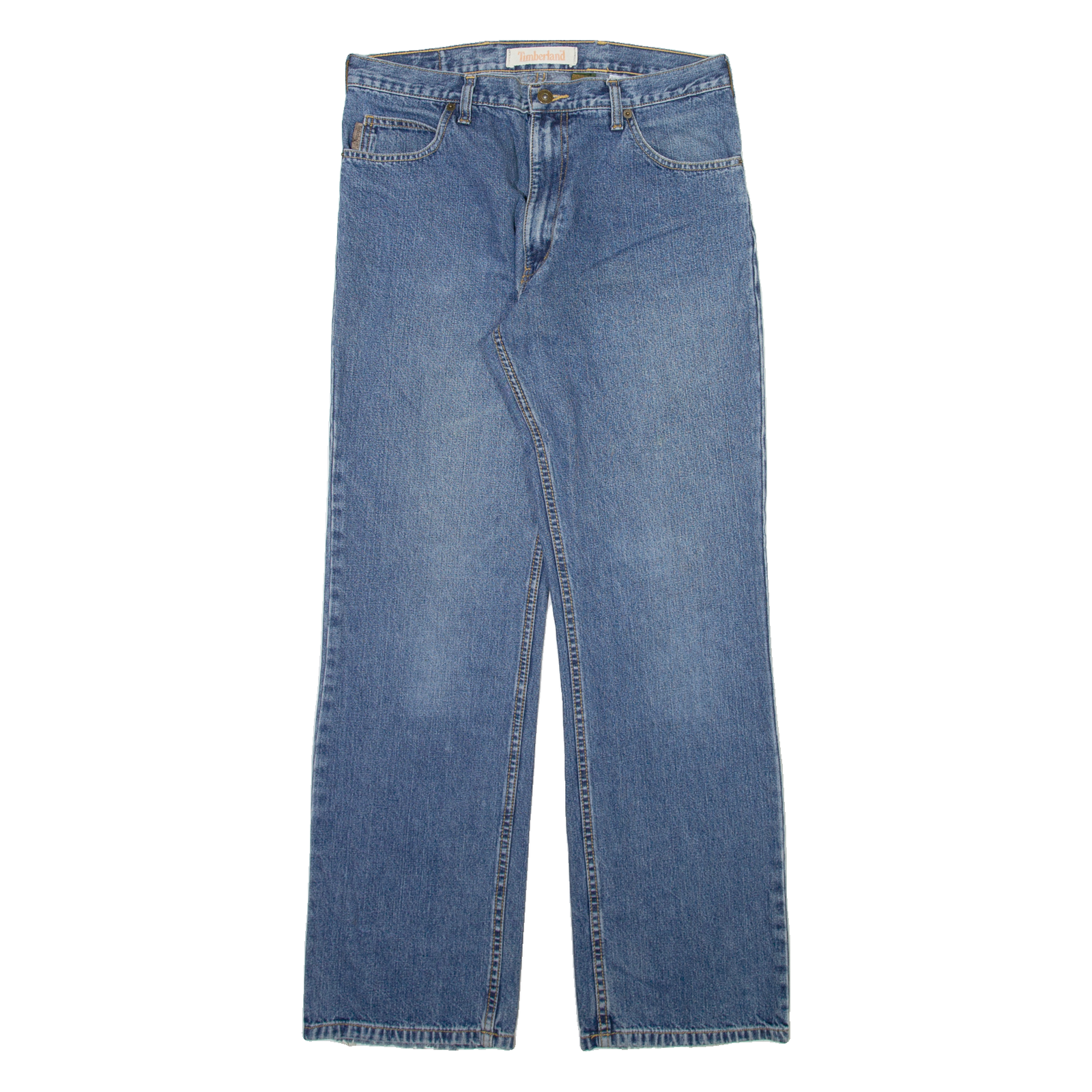 TIMBERLAND Mens Jeans Blue Regular Straight W33 L31 Refurbished - N/A refurbished available on Cerqular