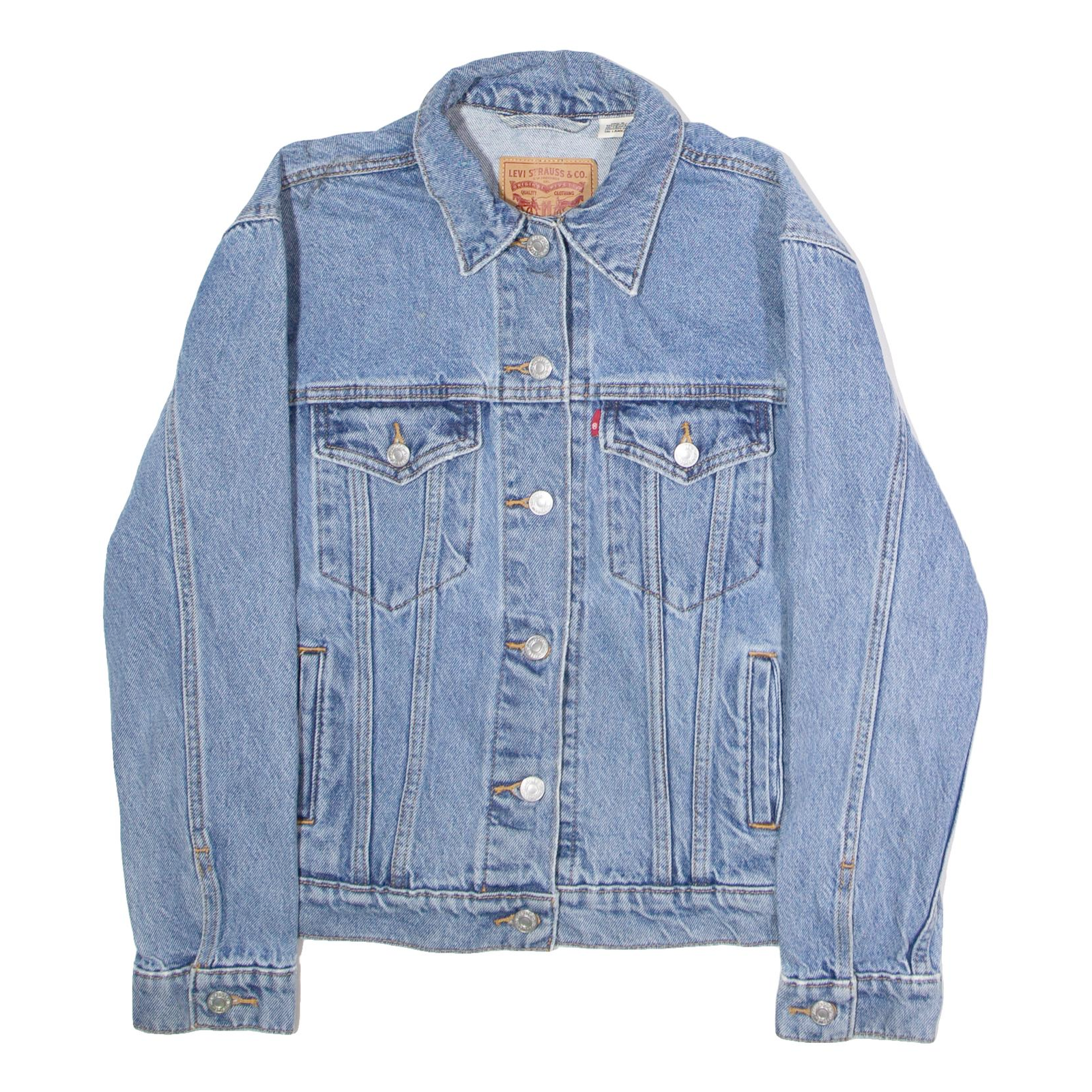 LEVI'S Womens Denim Jacket Blue S Refurbished - N/A refurbished available on Cerqular
