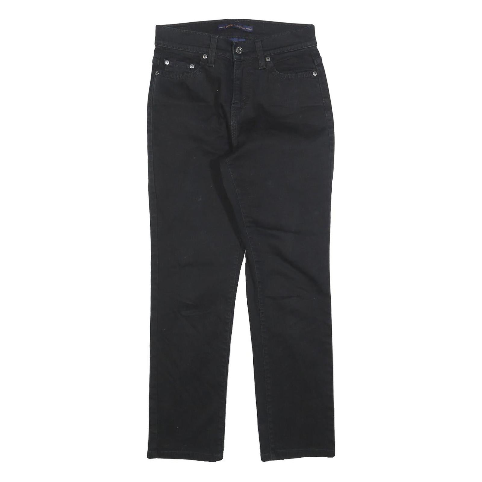 LEVI'S Womens Slim Black Denim Jeans W26 L26 Zip Closure Classic Style Refurbished - N/A refurbished available on Cerqular