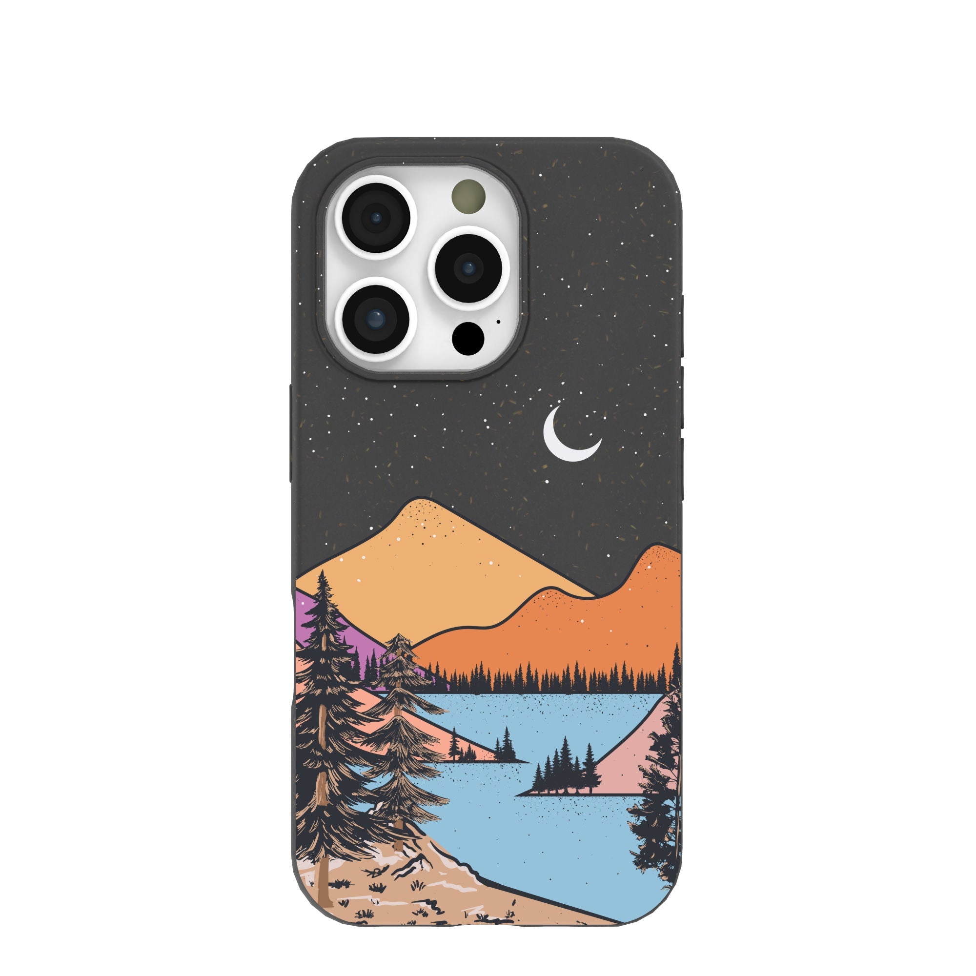 Black Night Trails iPhone 16 Pro Case Refurbished - Pela Case refurbished available on Cerqular