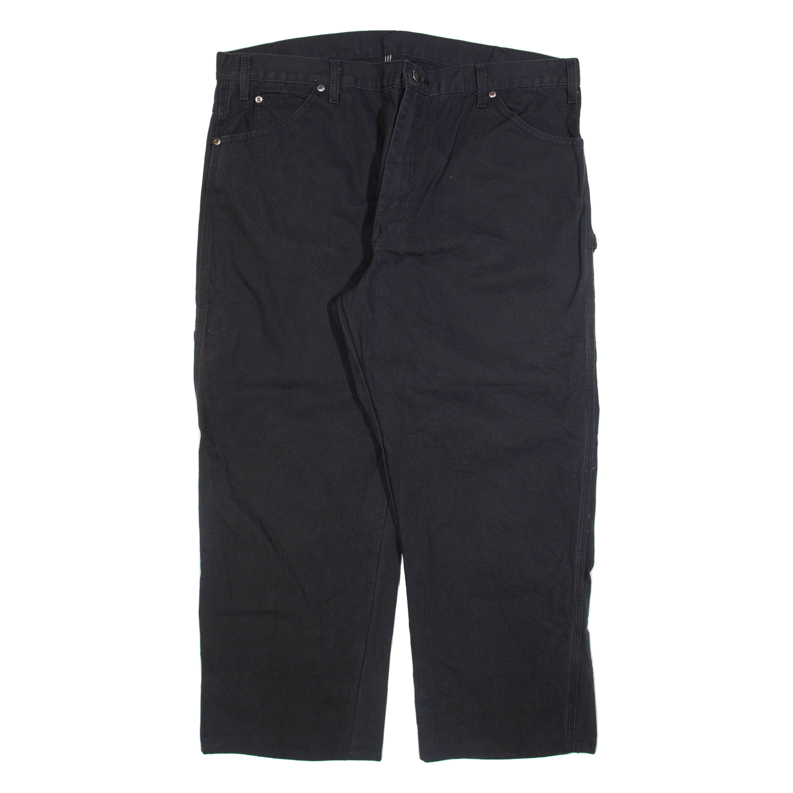 DICKIES Carpenter Mens Trousers Black Relaxed Straight W38 L26 Refurbished - N/A refurbished available on Cerqular