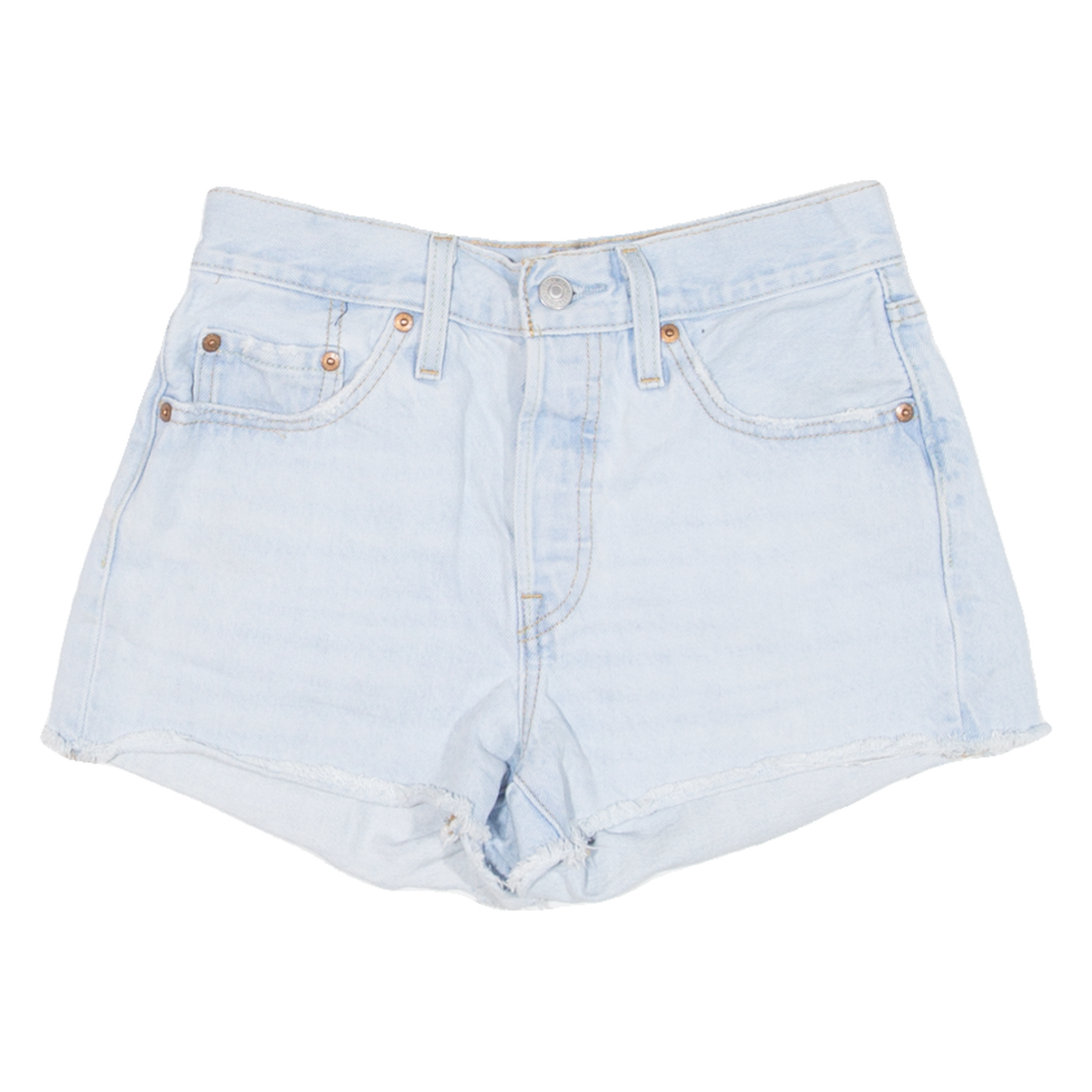 LEVI'S 501 Womens Denim Shorts Blue XS W25 Refurbished - N/A refurbished available on Cerqular