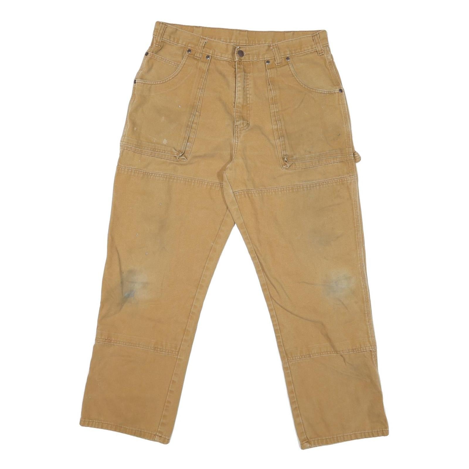 DICKIES Mens Regular Fit Beige Workwear Cotton Blend Jeans W34 L28 Durable Zip Refurbished - N/A refurbished available on Cerqular