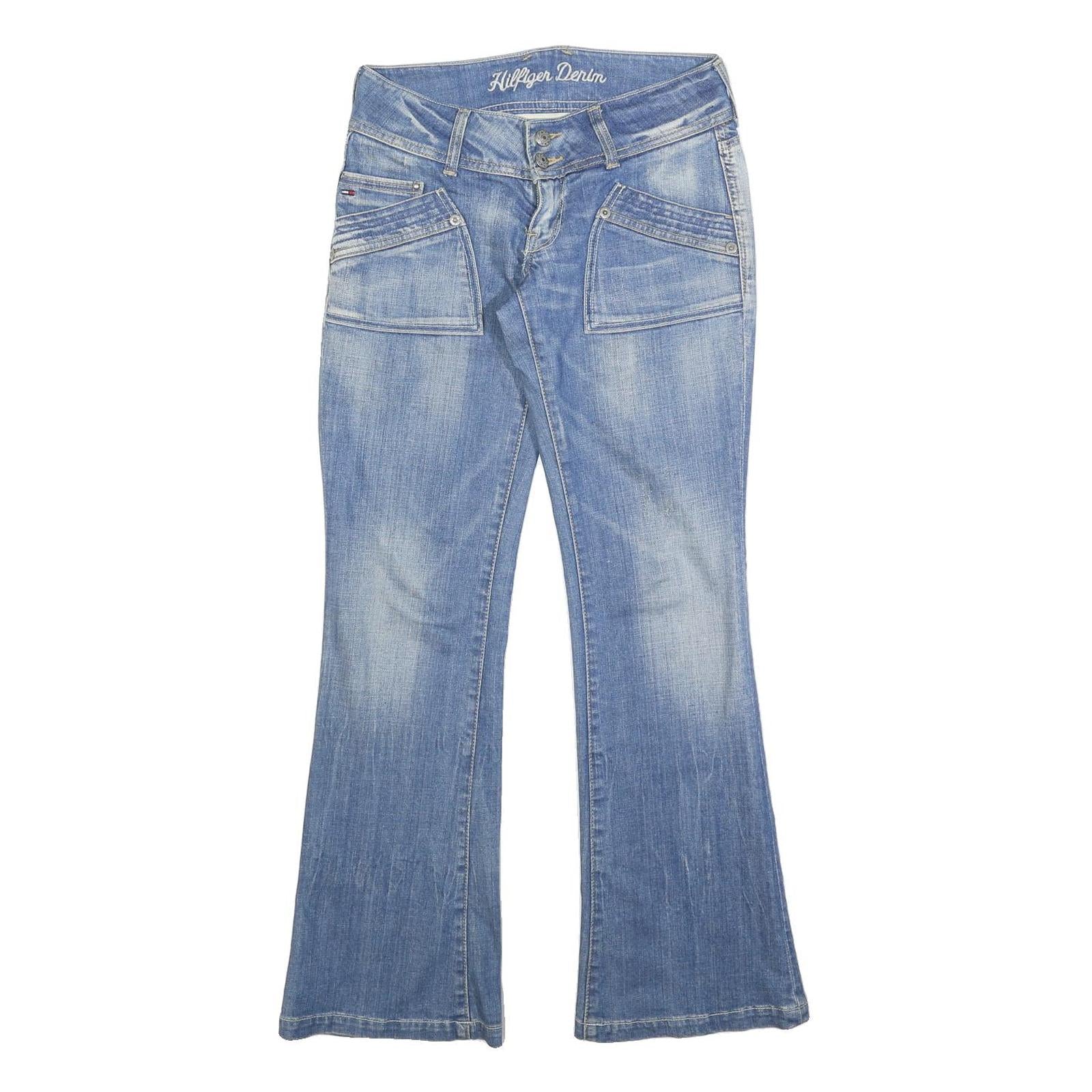 TOMMY HILFIGER Womens Regular Fit Blue Bootcut Denim W30 L30 Designer Jeans Refurbished - N/A refurbished available on Cerqular