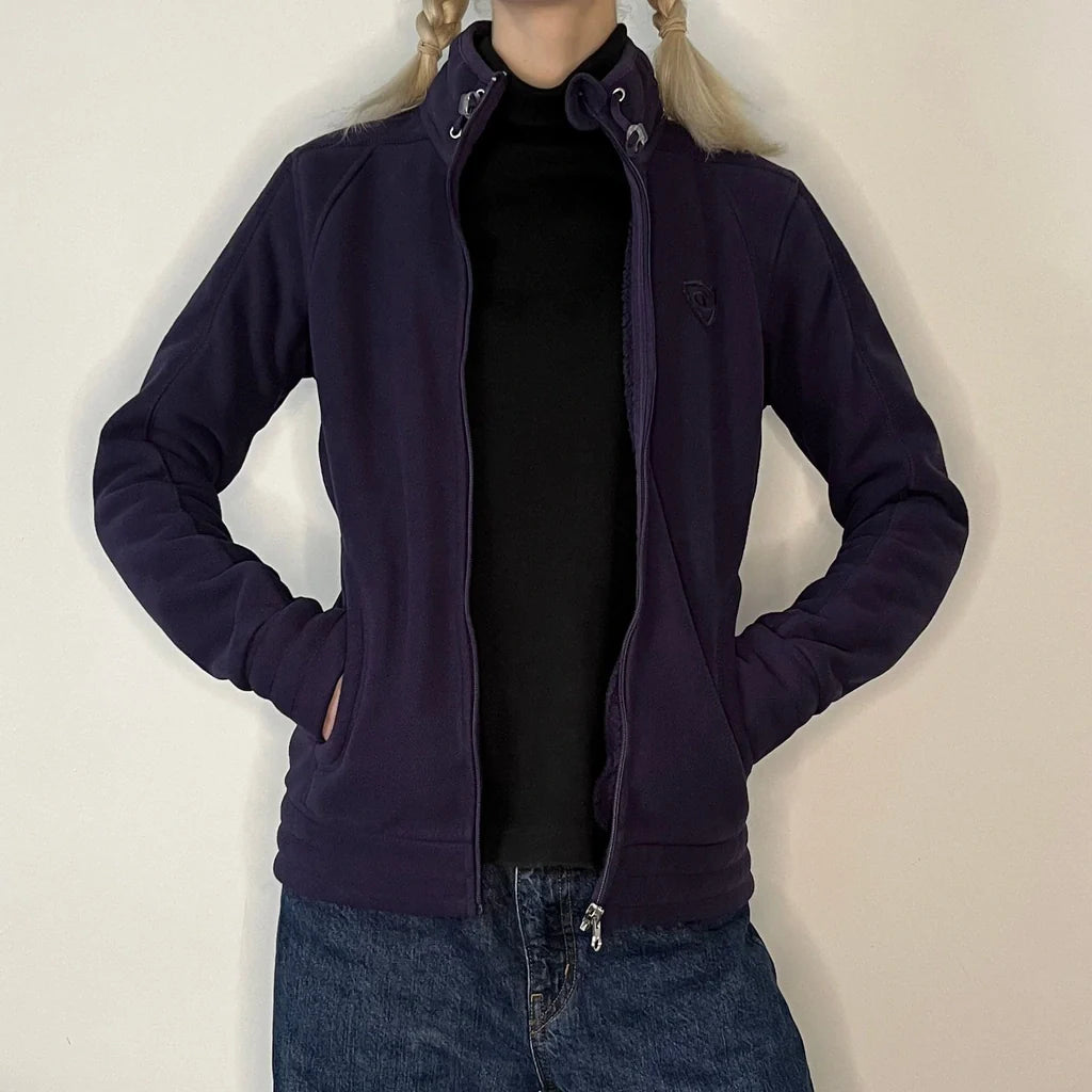 Champion Fleece - Medium Purple Polyester Refurbished - Thrifted (note: this is a term often used to describe second- refurbished available on Cerqular