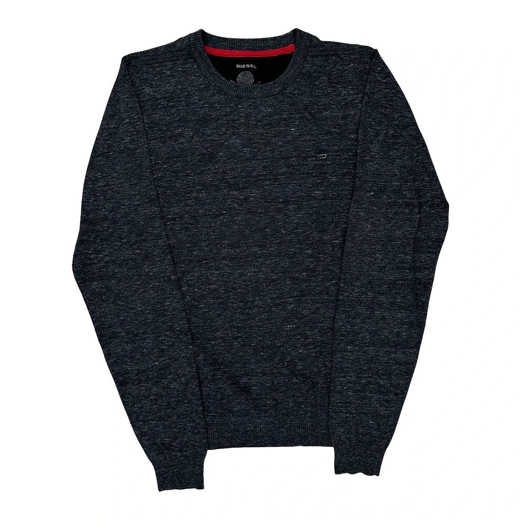 Diesel Sweatshirt - Small Grey Cotton Blend Refurbished - Thrifted (note: this is a term often used to describe second- refurbished available on Cerqular