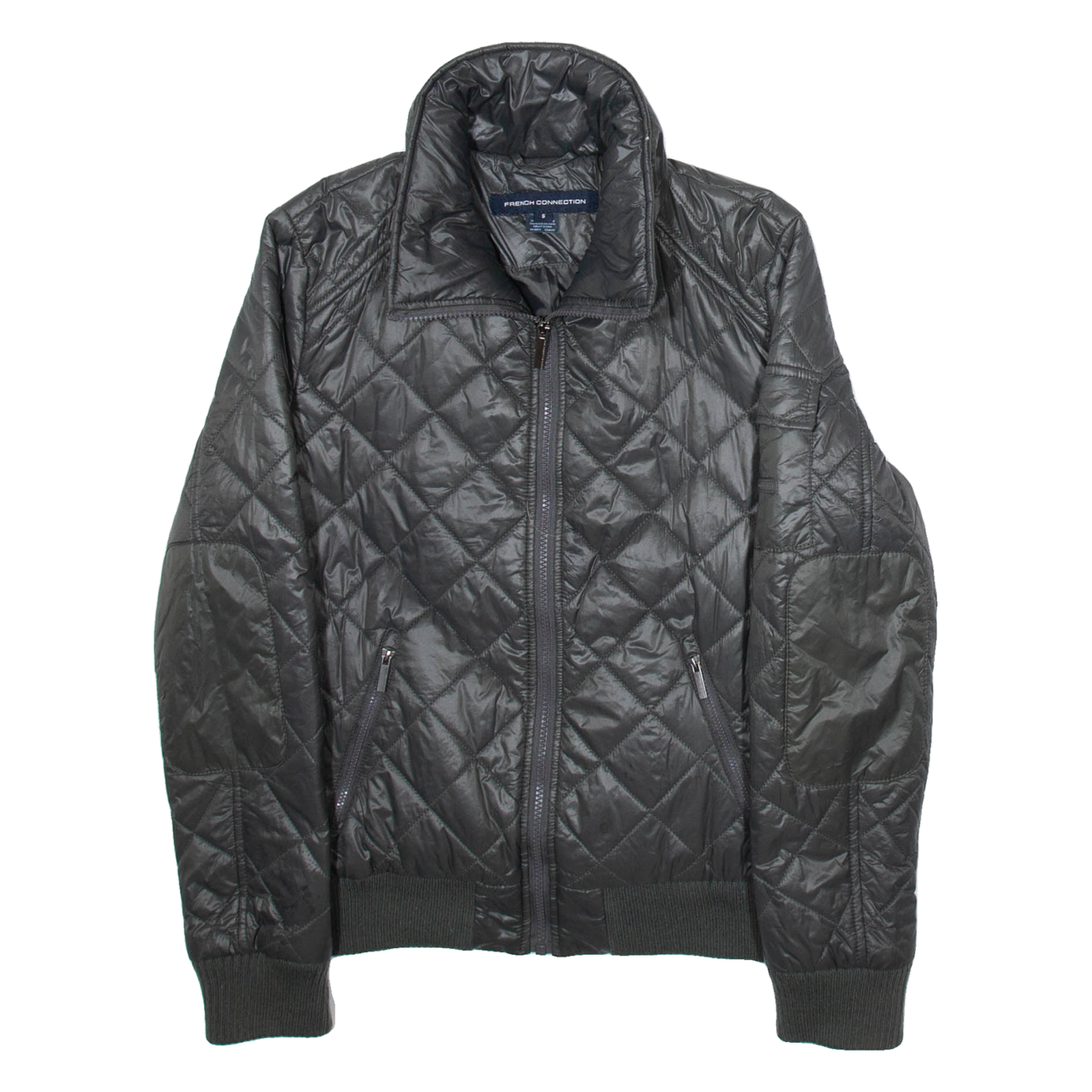 FRENCH CONNECTION Womens Quilted Coat Green S Refurbished - N/A refurbished available on Cerqular