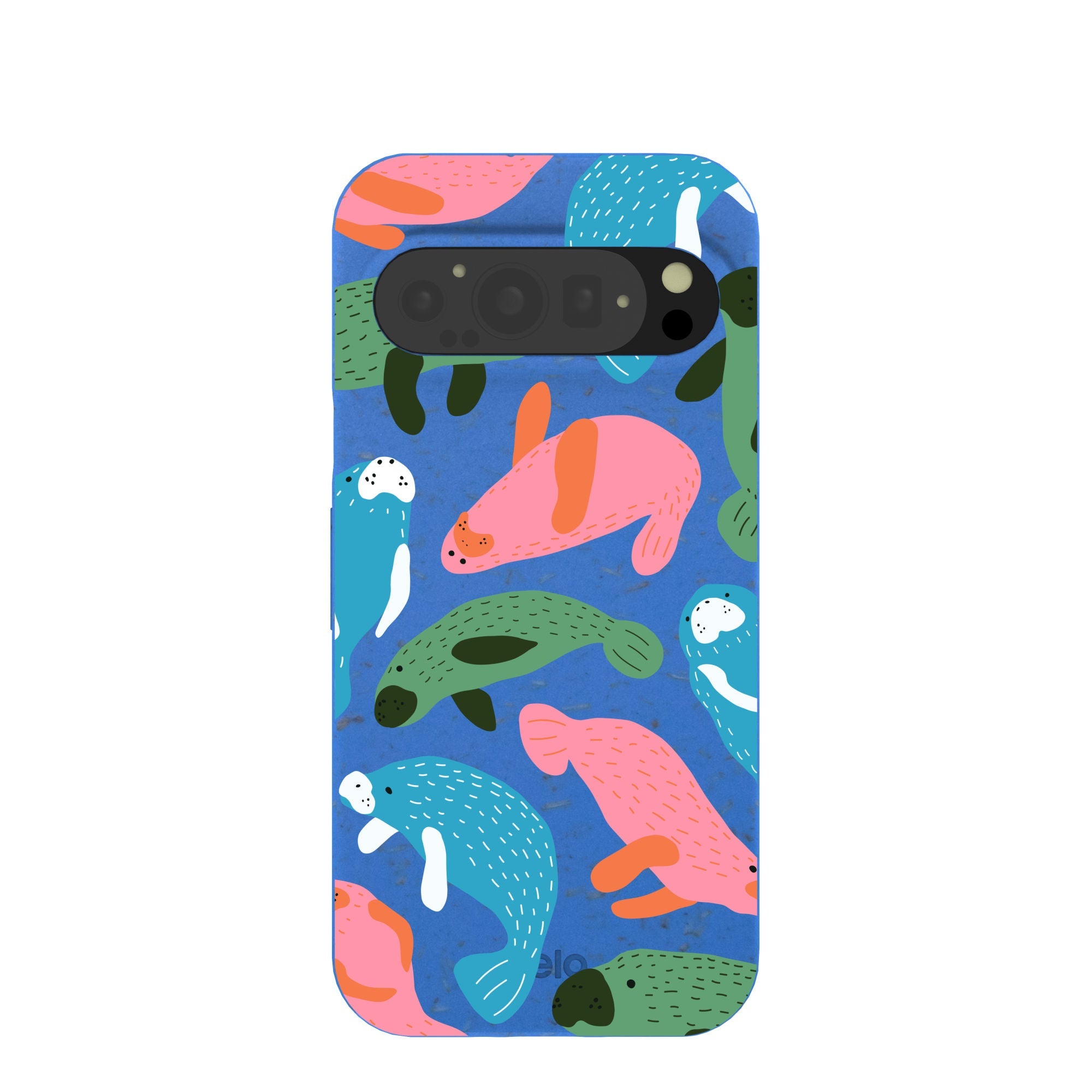 Buy Electric Blue Sea Cows Google Pixel 9/9 Pro Case Refurbished - $65.00 Electric Blue Sea Cows Google Pixel 9/9 Pro Case Refurbished - Pela Case refurbished available on Cerqular