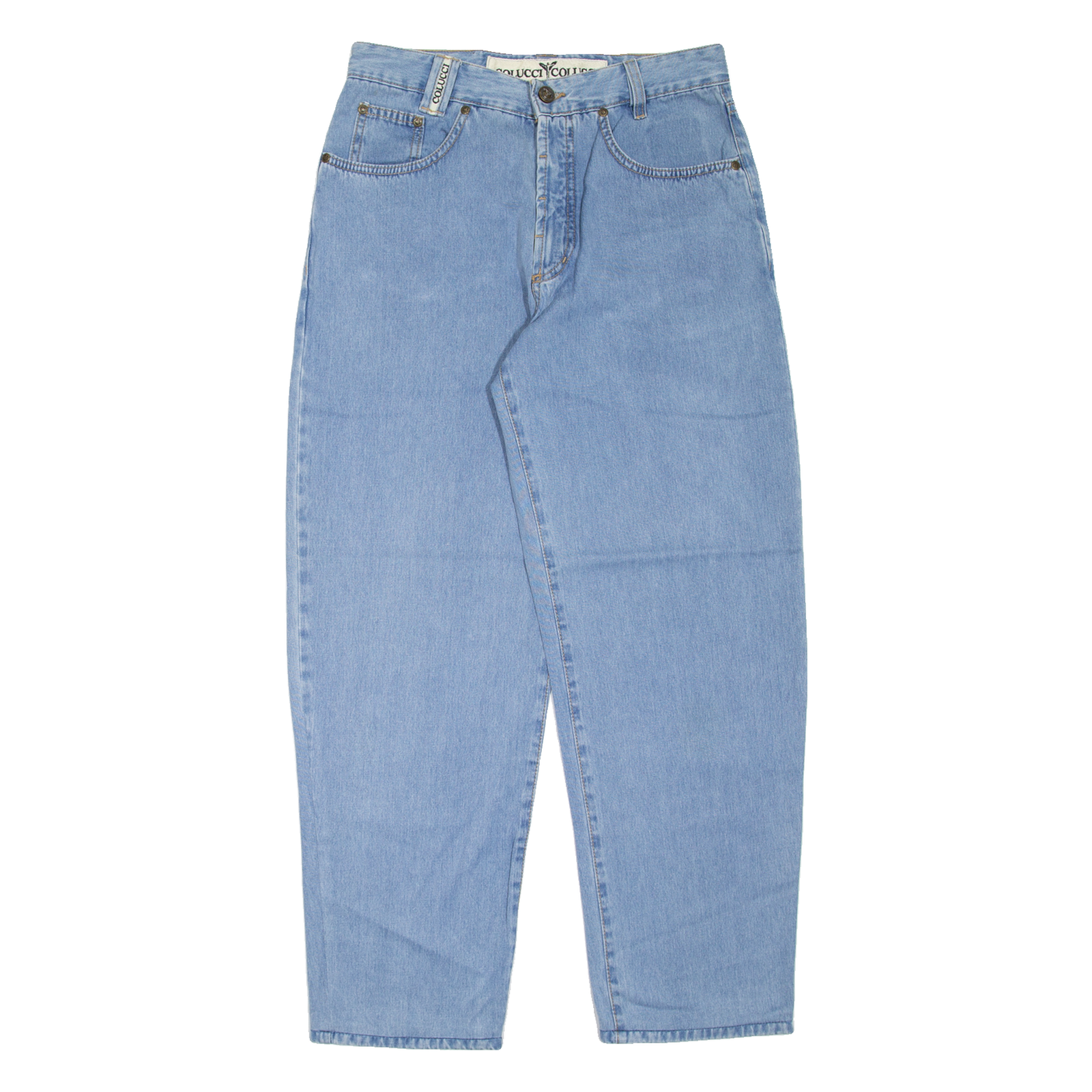 CARLO COLUCCI Womens Jeans Blue Relaxed Mom W30 L28 Refurbished - N/A refurbished available on Cerqular