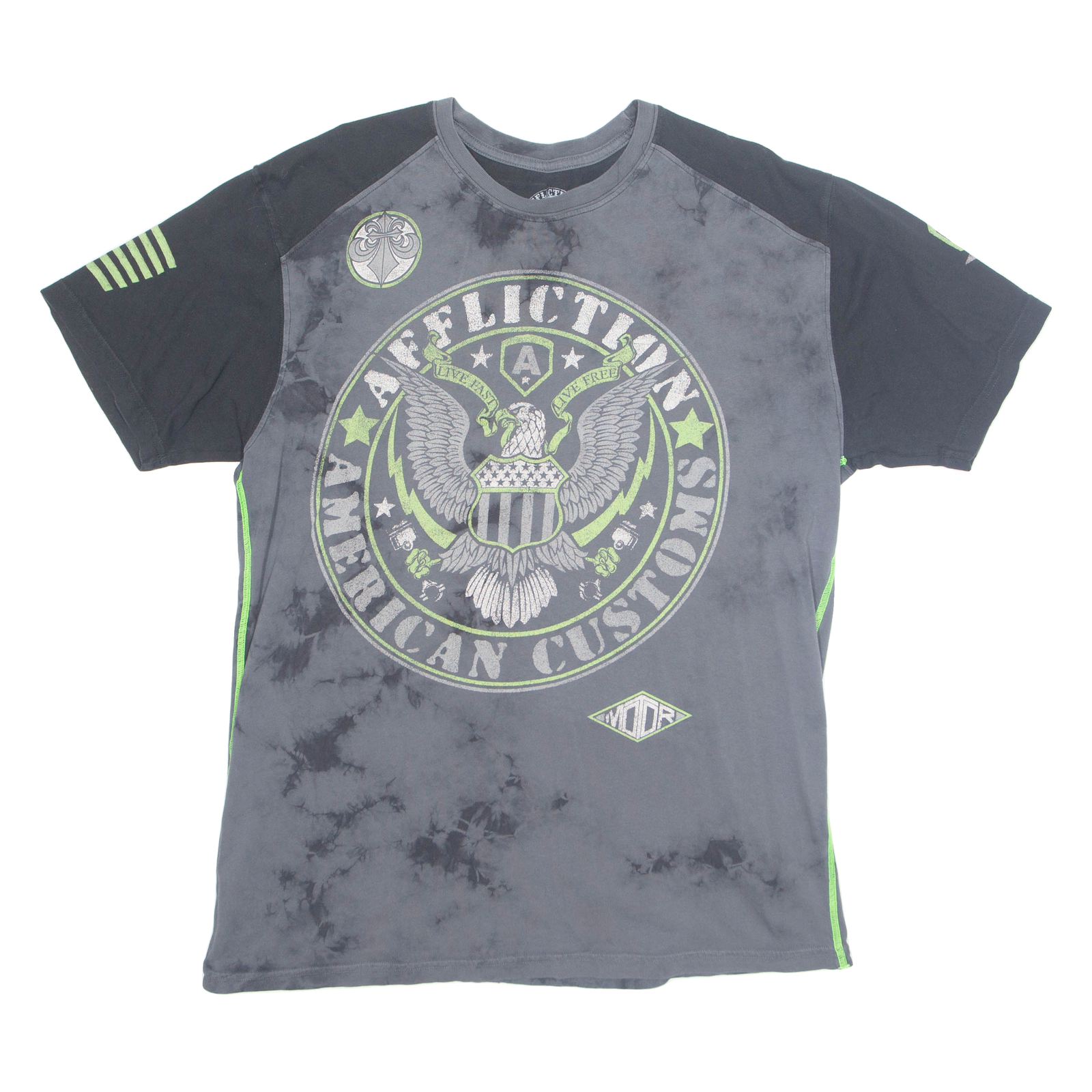 AMERICAN CUSTOMS Mens T-Shirt Grey USA XL Refurbished - N/A refurbished available on Cerqular