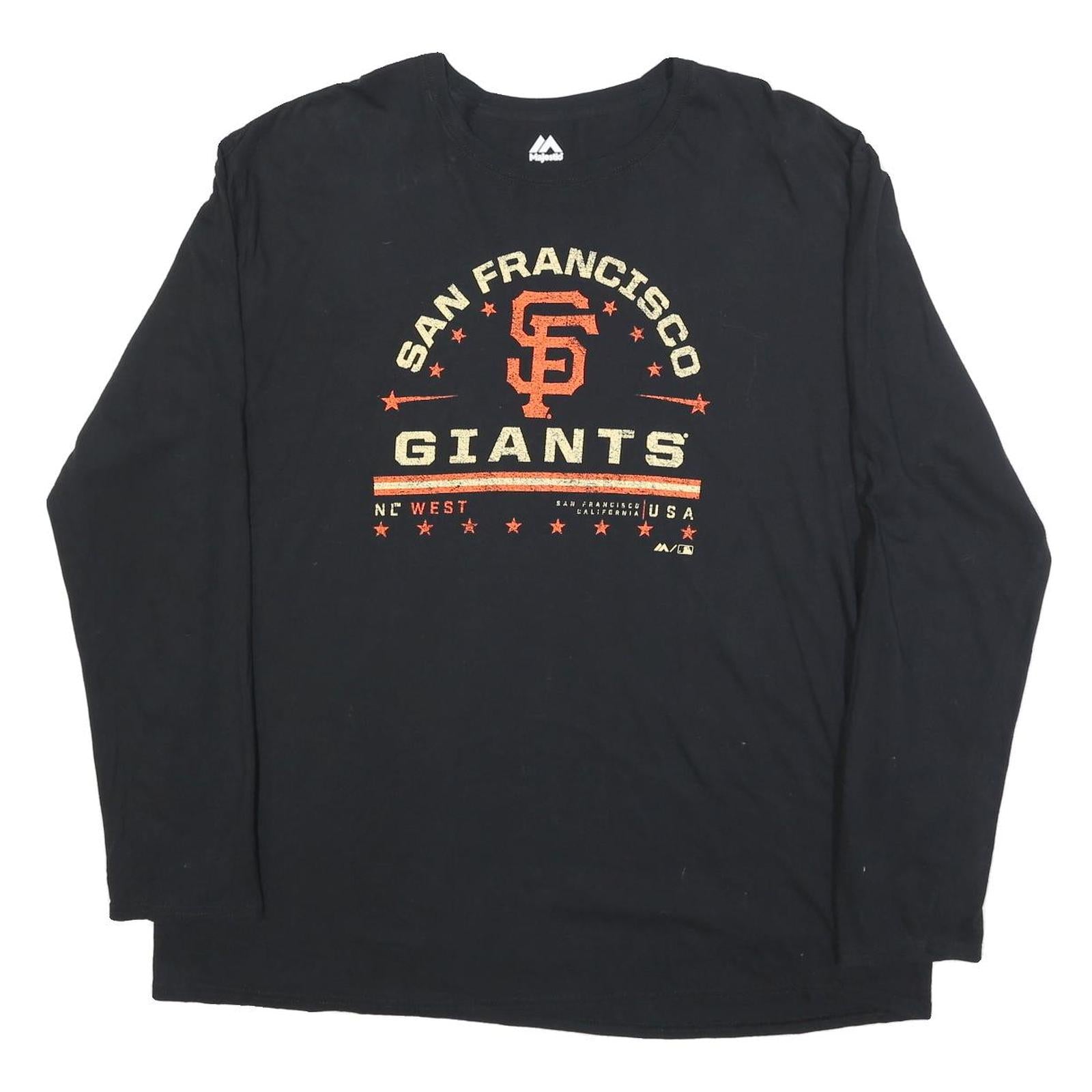 Buy MAJESTIC Mens Black San Francisco Giants Graphic Long Sleeve Crew Neck 2XL Refurbished - $32.49 MAJESTIC Mens Black San Francisco Giants Graphic Long Sleeve Crew Neck 2XL Refurbished - N/A refurbished available on Cerqular