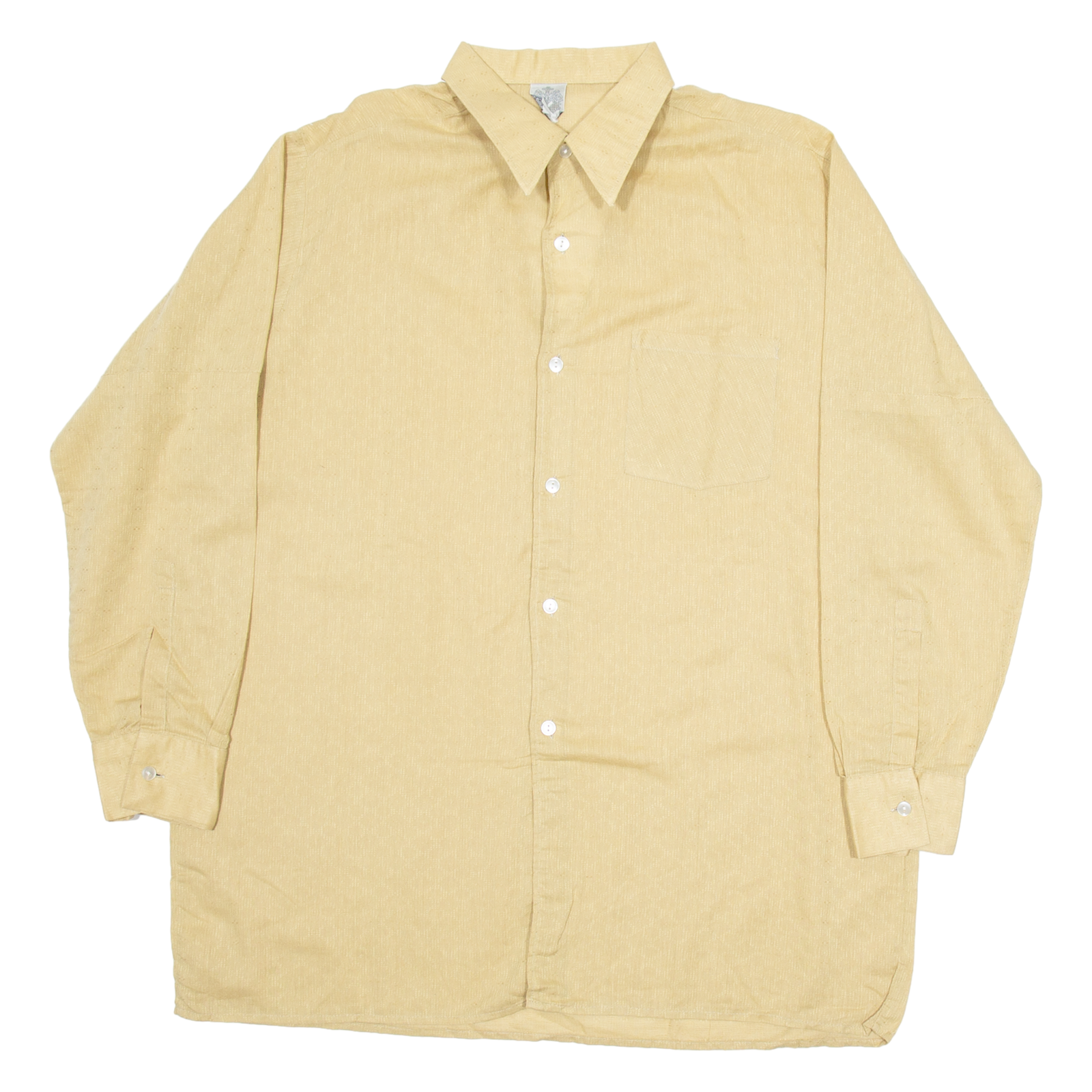 MARSUM Mens Plain Shirt Brown Long Sleeve L Refurbished - N/A refurbished available on Cerqular