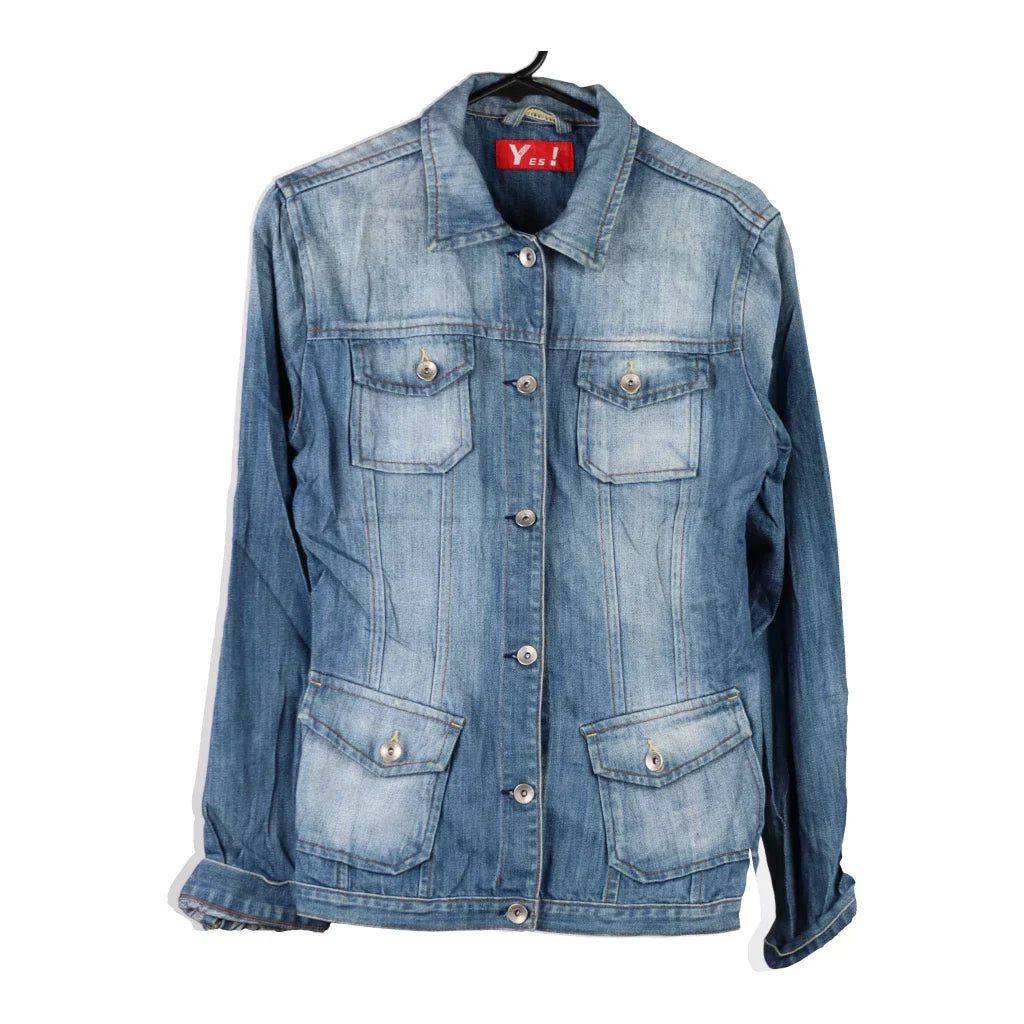 Buy Unbranded Denim Jacket - Medium Blue Cotton Refurbished - $24.11 Unbranded Denim Jacket - Medium Blue Cotton Refurbished - Thrifted (note: this is a term often used to describe second- refurbished available on Cerqular