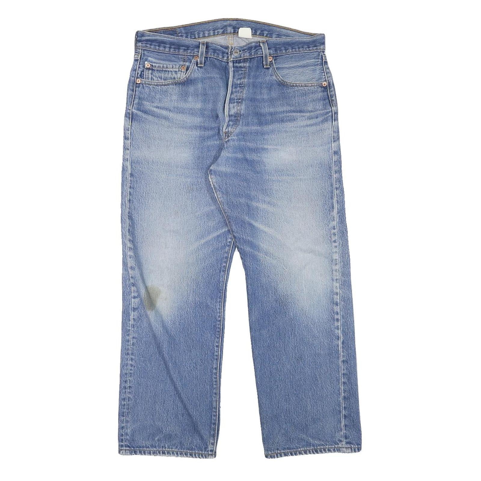 LEVI'S 501XX Mens Jeans Blue Regular Straight Denim Medium W32 L28 Classic Refurbished - N/A refurbished available on Cerqular