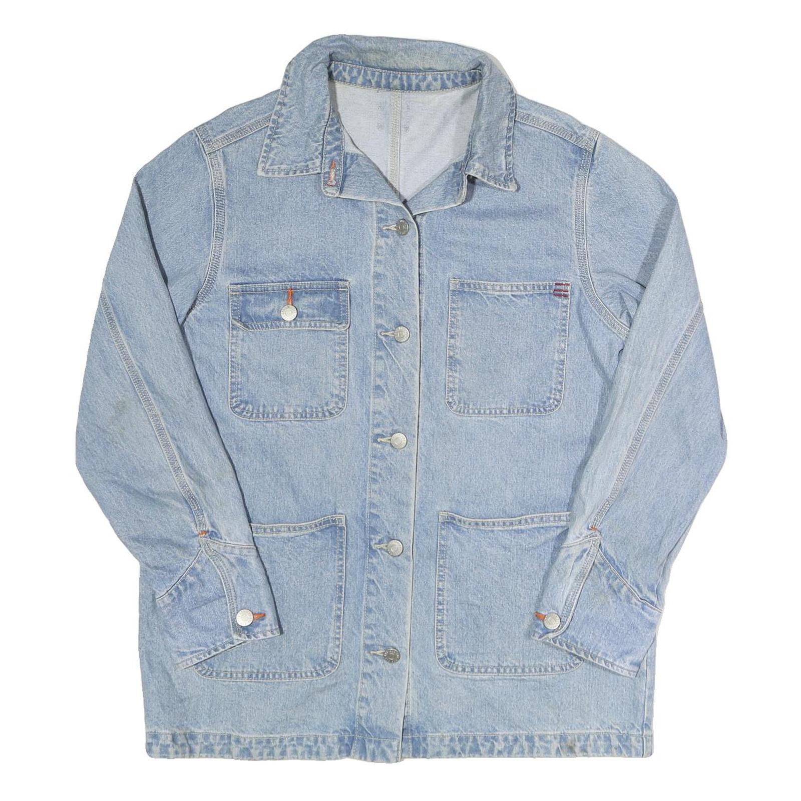 BDG Womens Blue Denim Button Cotton Jacket L Casual Classic Lightweight Refurbished - N/A refurbished available on Cerqular