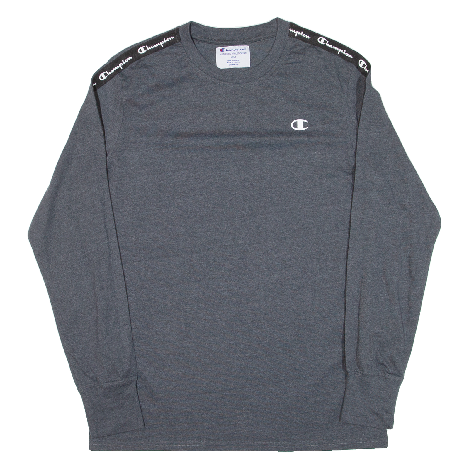 CHAMPION Mens T-Shirt Grey Long Sleeve M Refurbished - N/A refurbished available on Cerqular